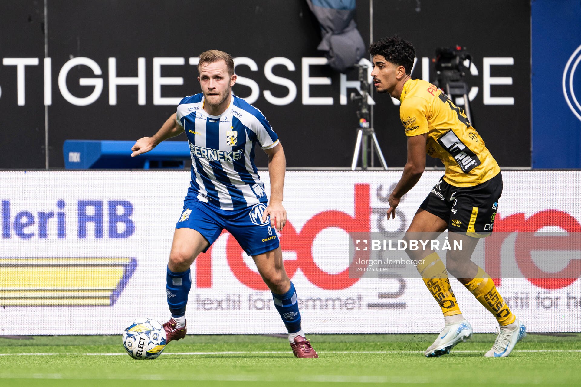 IFK Göteborgs Jonas Bager och Elfsborgs Ahmed Qasem