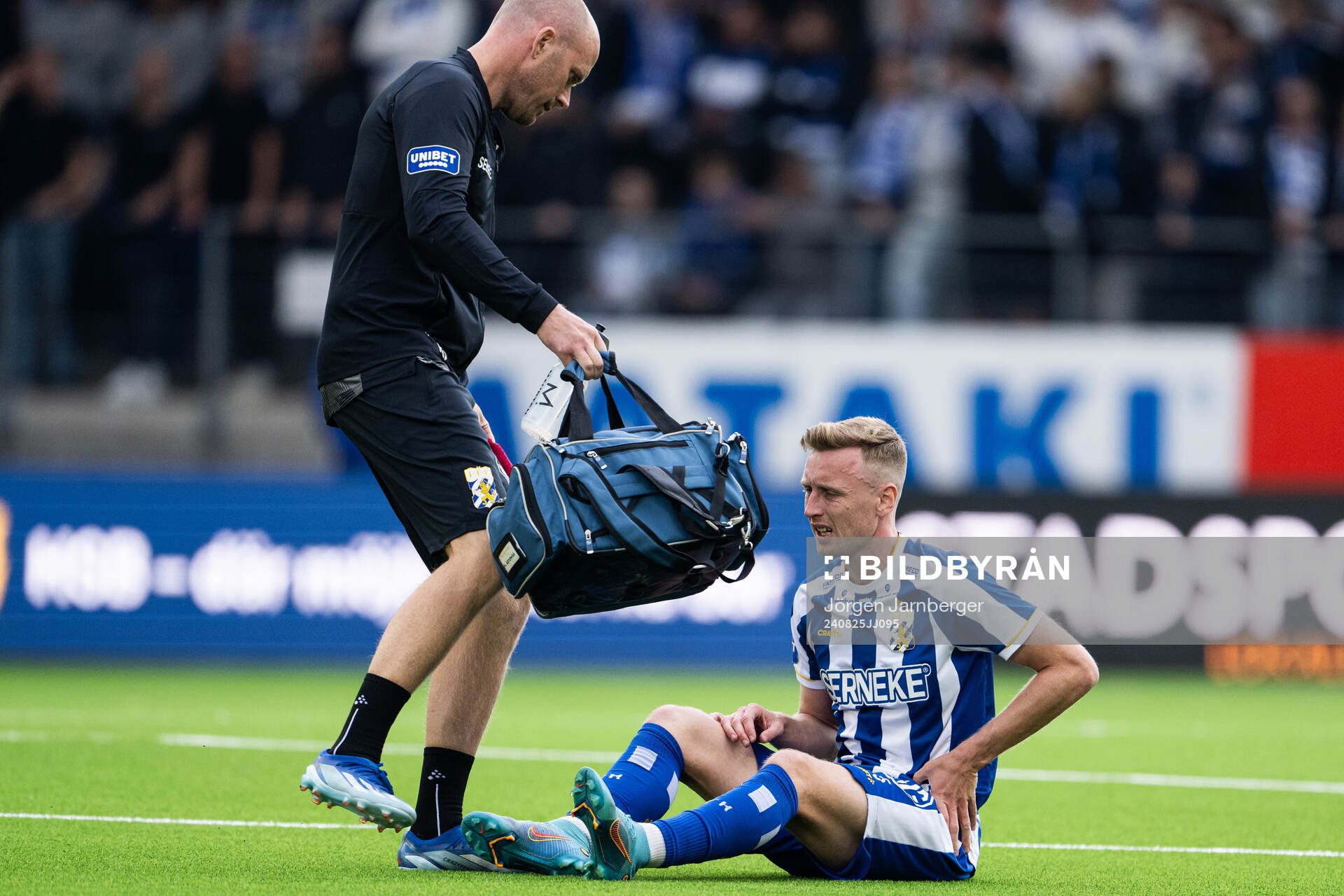 IFK Göteborgs Sebastian Ohlsson har ont