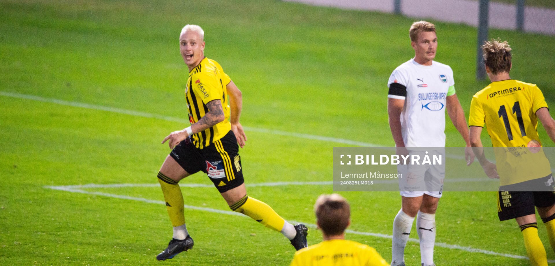 IFK Hässleholms Alexander Sjöström har gjort 3-1 och