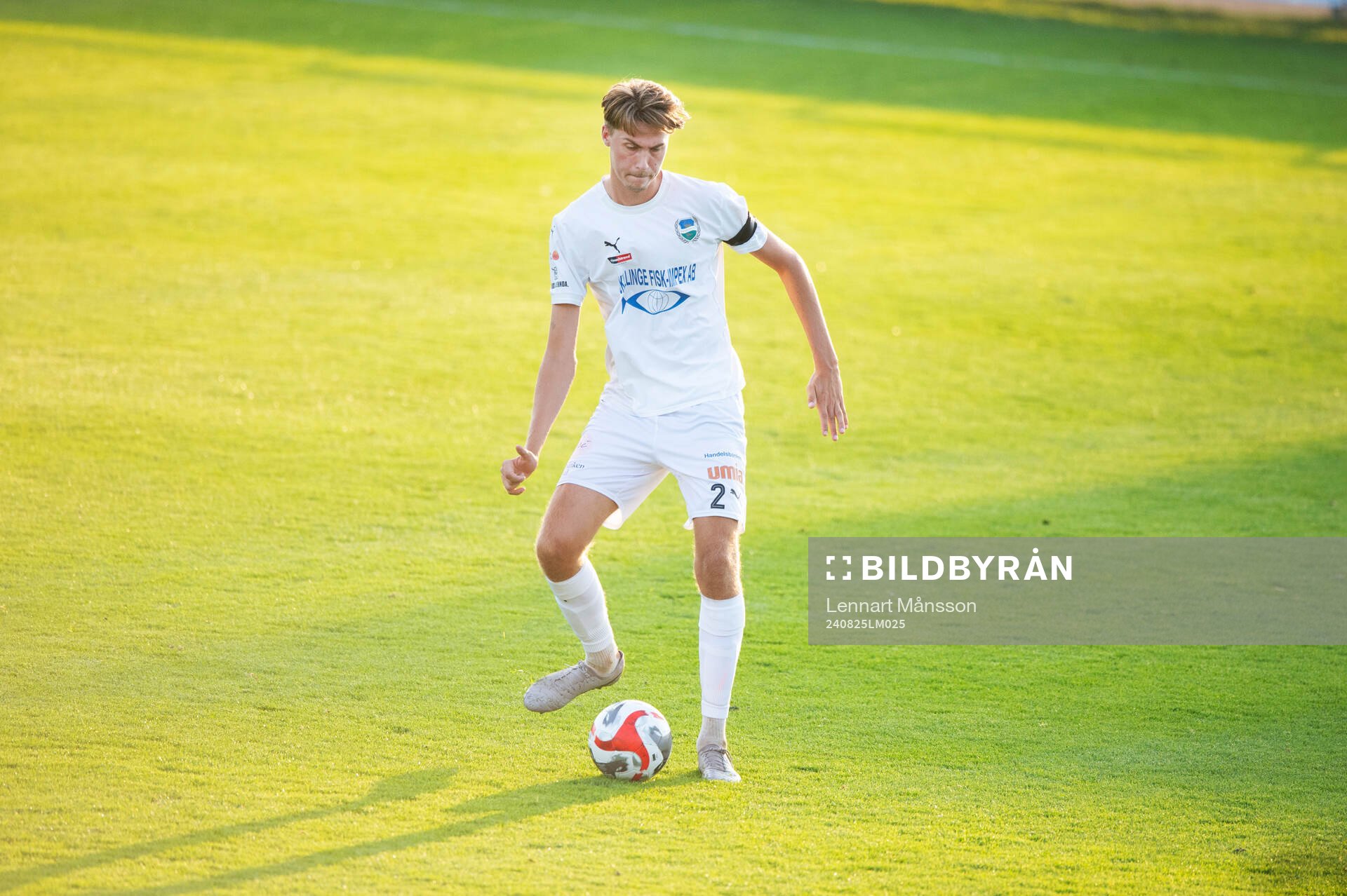 Österlens Hugo Bjurnemark i matchen i division 2 mellan