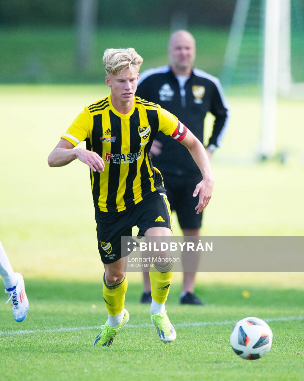 IFK Hässleholms Noel Larsson i matchen för juniorer, U19,