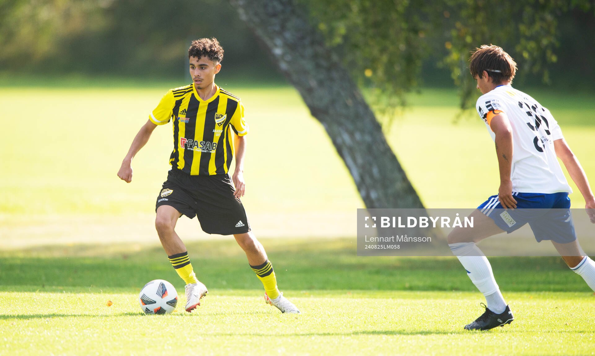 IFK Hässleholms Zeidan Sala i matchen för juniorer, U19,