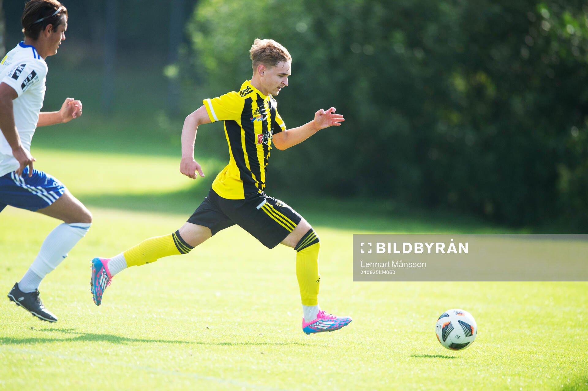 IFK Hässleholms Amir Ramanovski i matchen för juniorer, U19, mellan IFK Hässleholm och Ystads IF 25 augusti 2024.