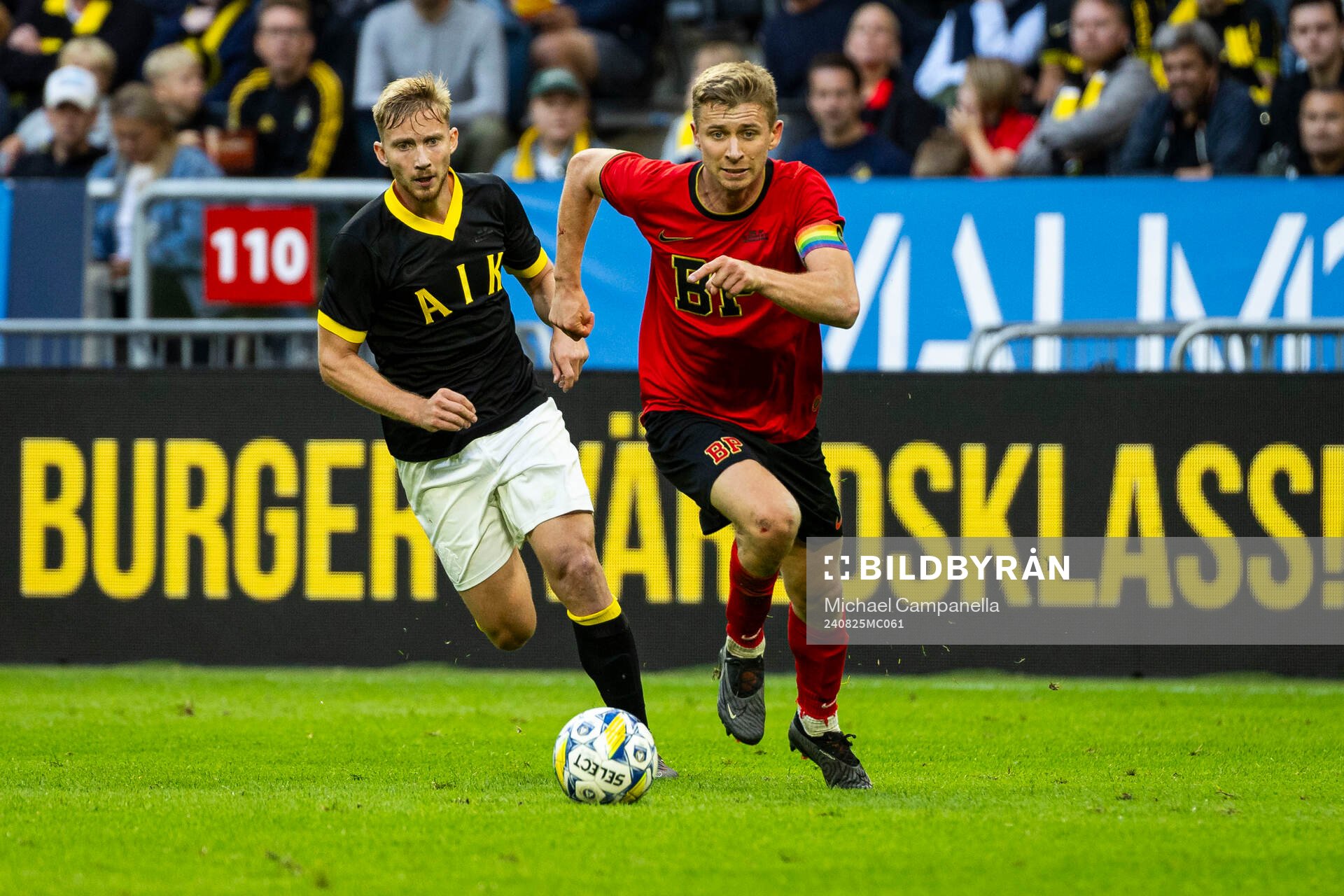 Brommapojkarnas Ludvig Fritzson och AIKs Eskil Edh