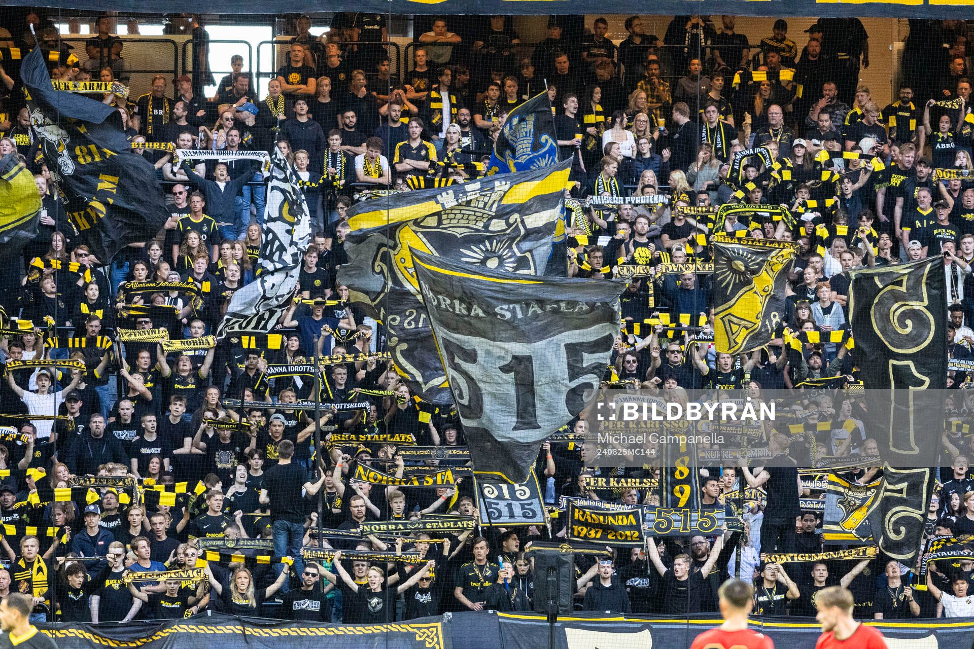 under fotbollsmatchen i Allsvenskan mellan AIK och