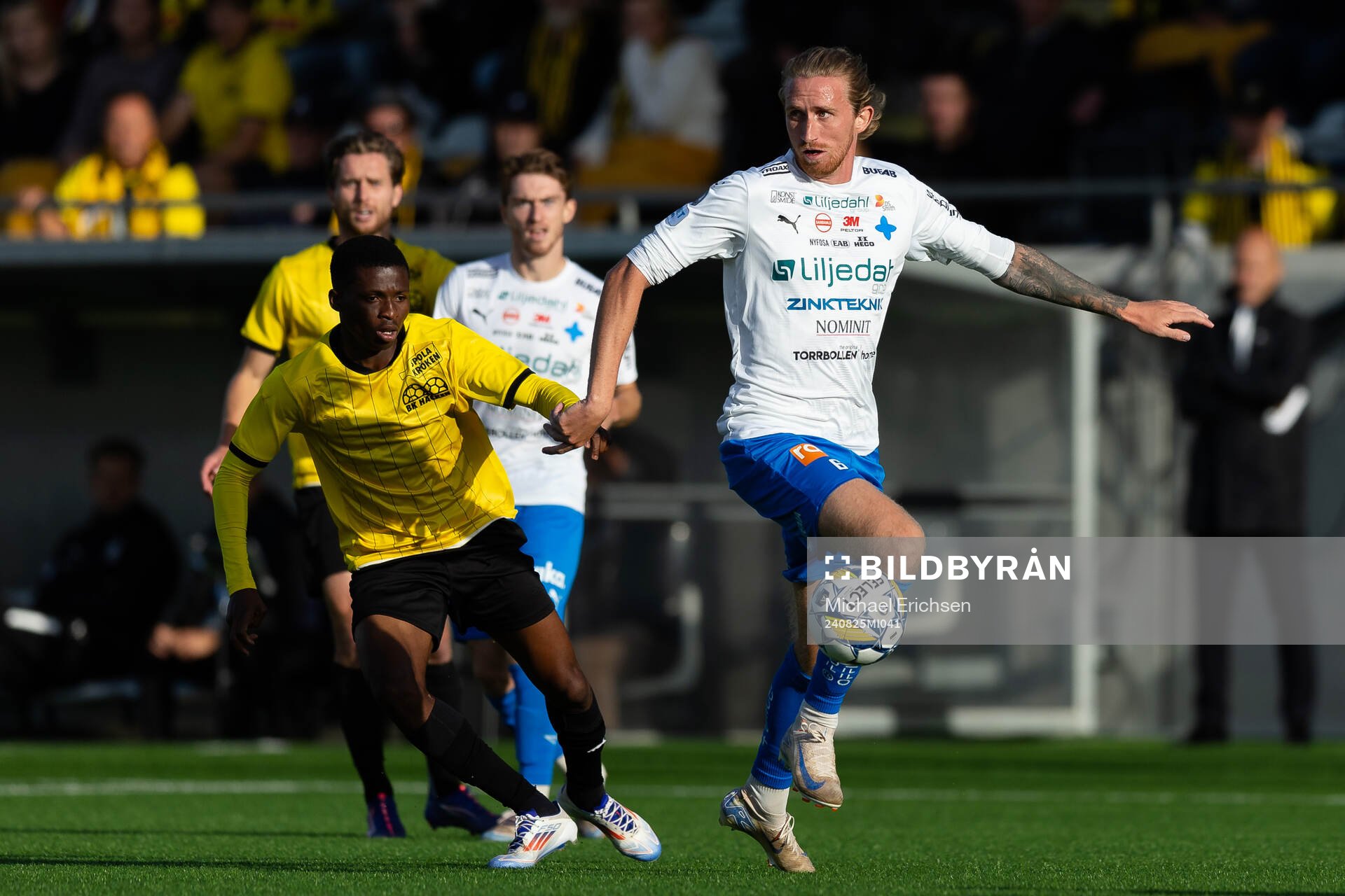 Häckens Akoua Romeo Amane och Värnamos Hampus Näsström