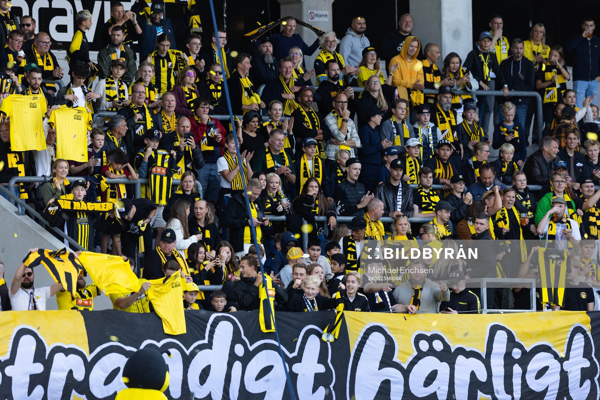 under fotbollsmatchen i Allsvenskan mellan Häcken och
