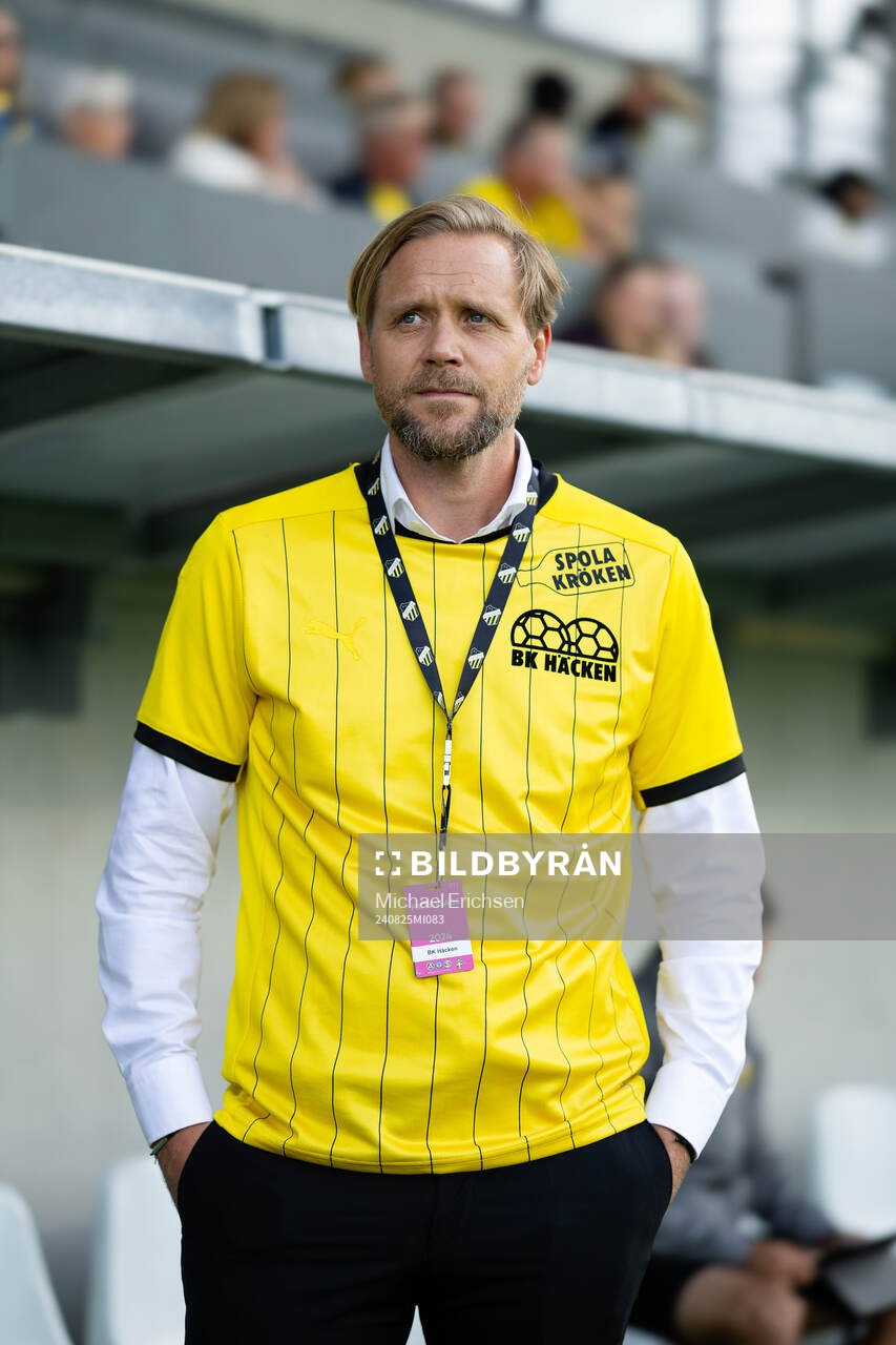 Häckens klubbchef innan fotbollsmatchen i Allsvenskan