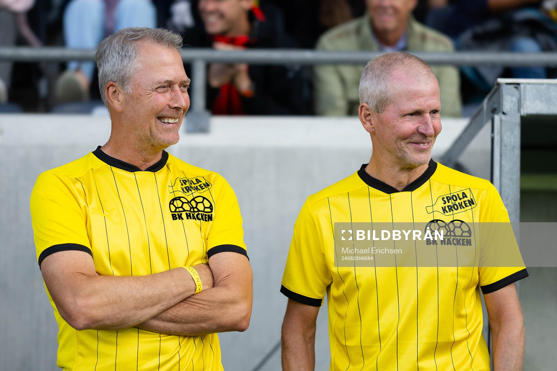 Häckens klubblegendarer Sonny Karlsson och Peter Friberg