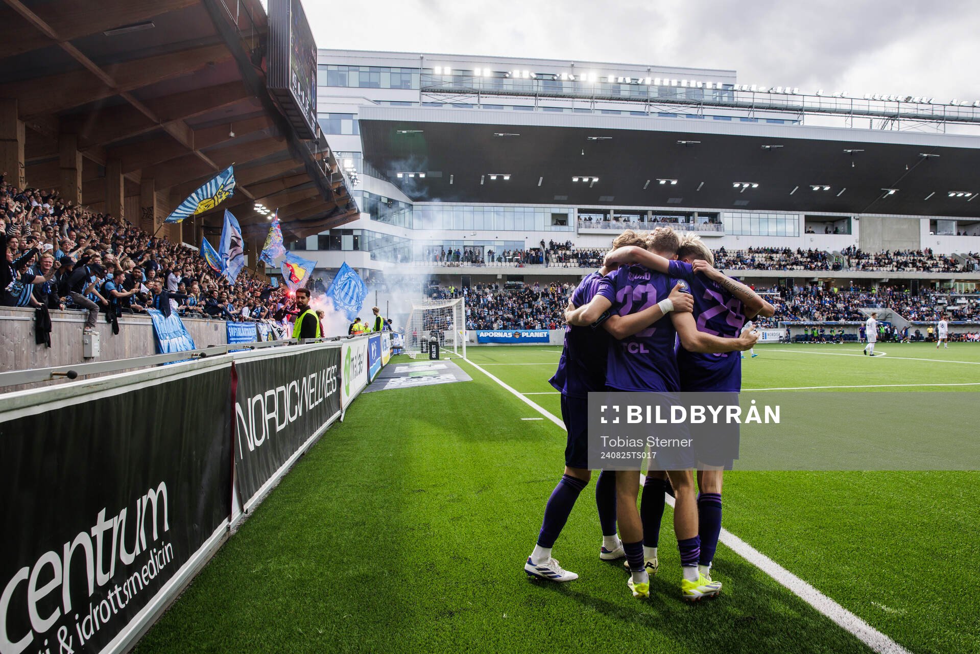 Djurgårdens Patric Åslund jublar
