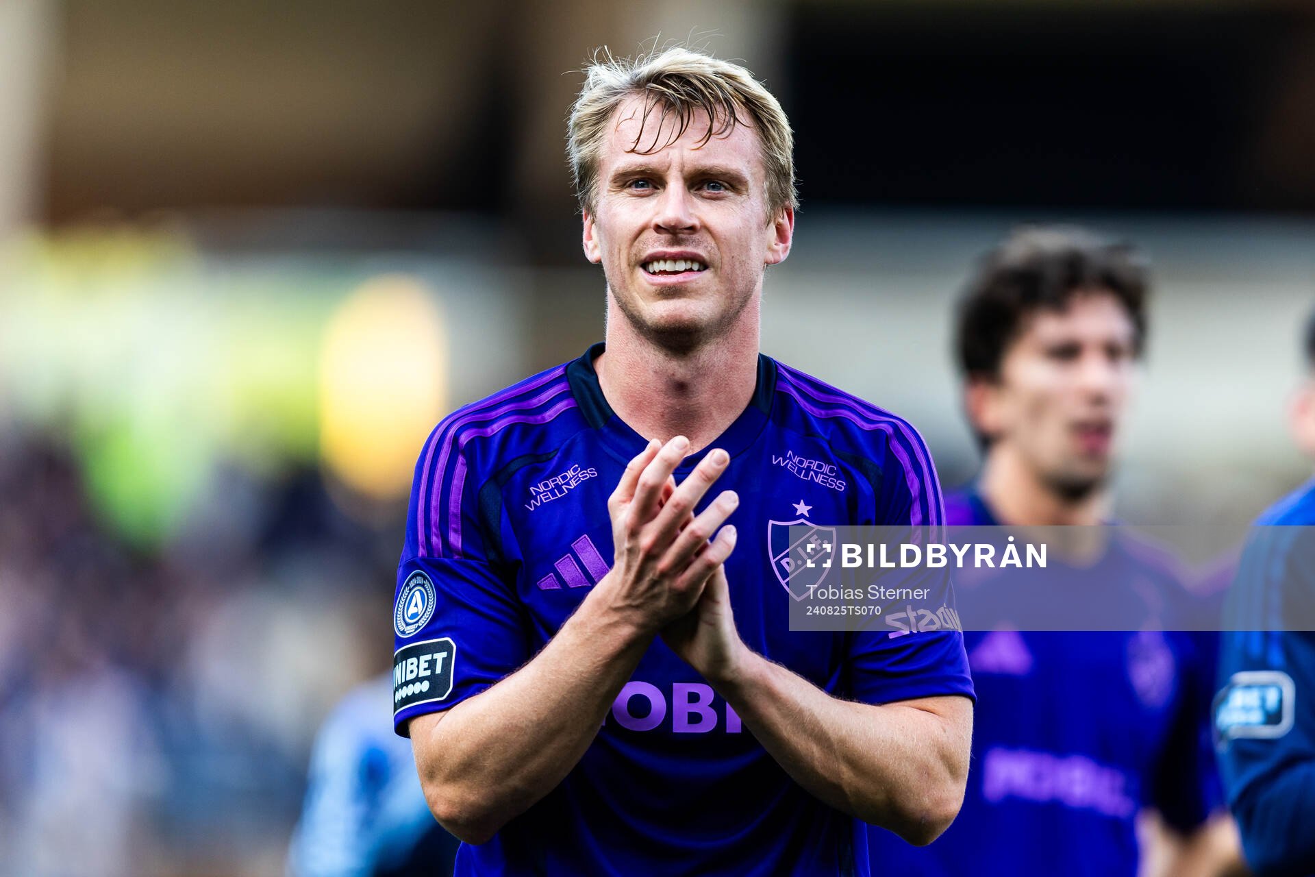 Djurgårdens Rasmus Schuller jublar
