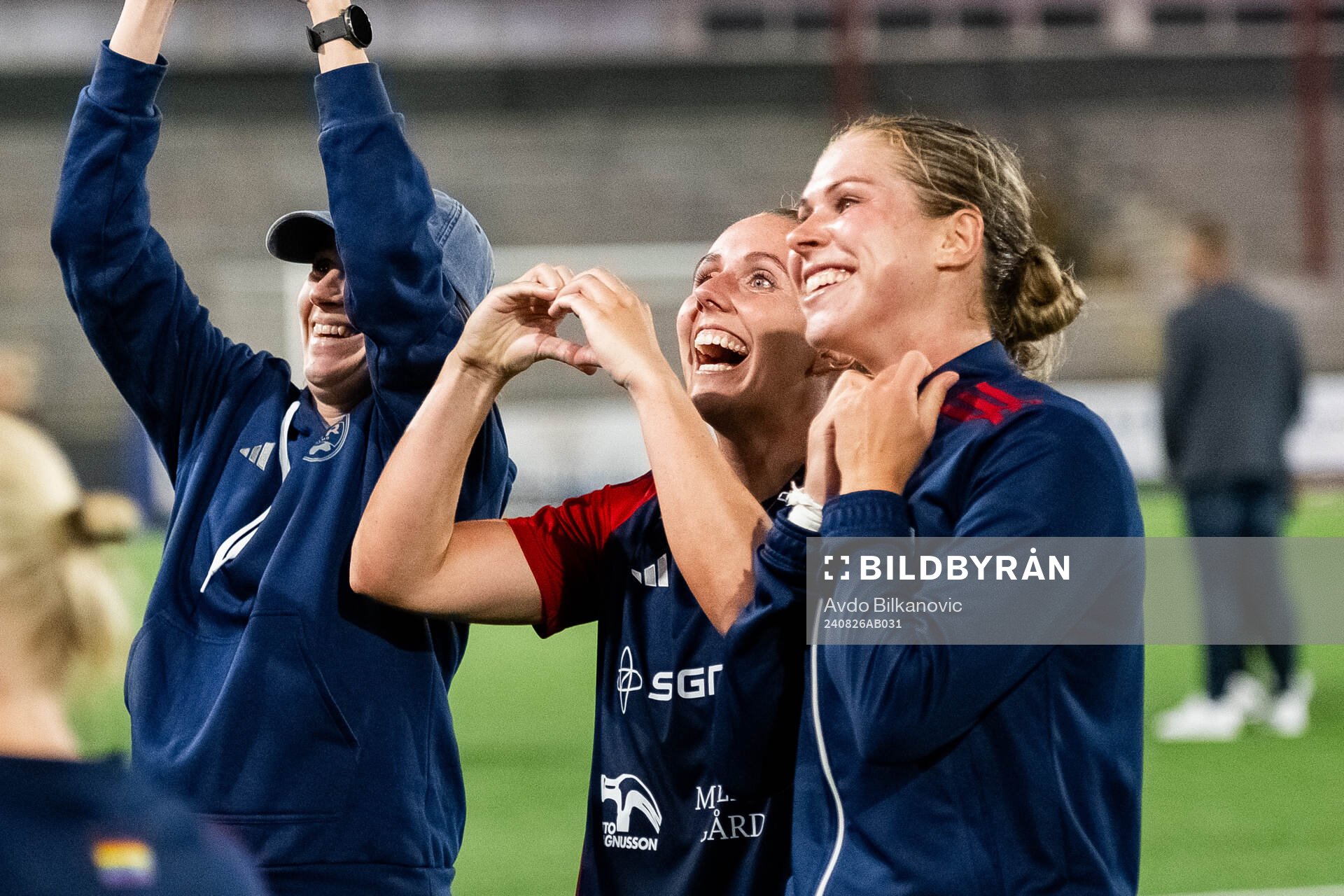 FC Rosengårds Gudrun Arnardottir jublar