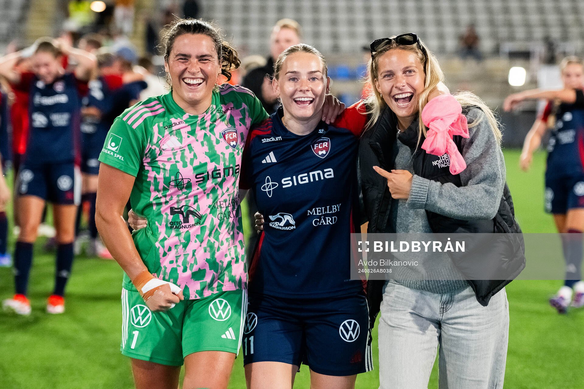 FC Rosengårds målvakt Eartha Cumings och Emma Jansson