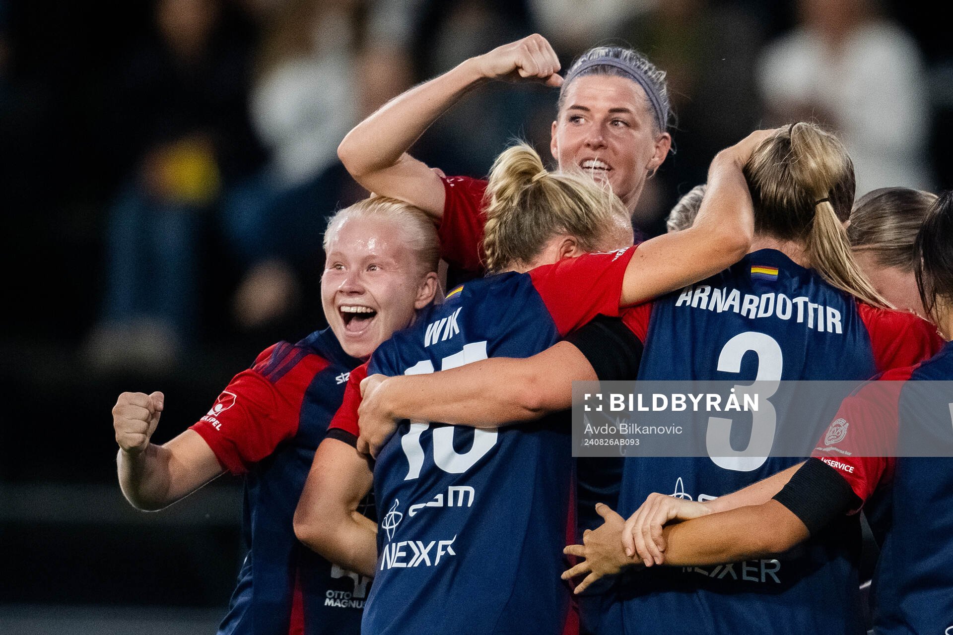 FC Rosengårds Gudrun Arnardottir, Jessica Wik, Gudrun