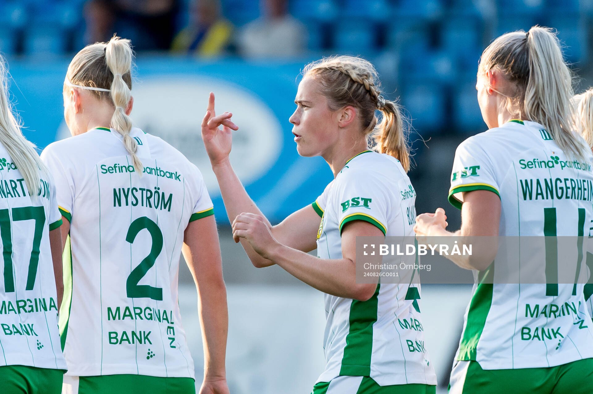Hammarbys Julie Blakstad jublar
