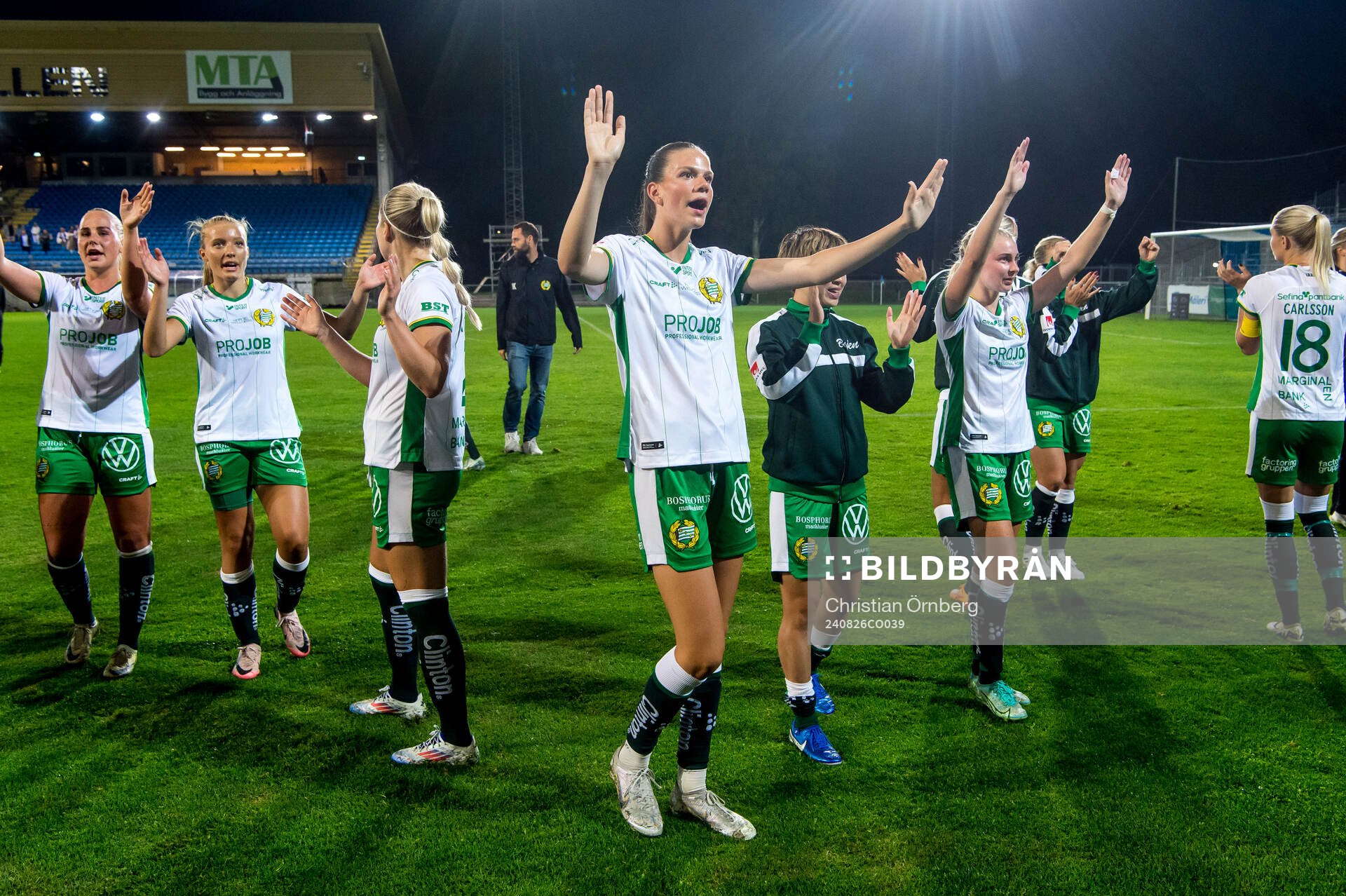 Hammarbys Bella Andersson jublar
