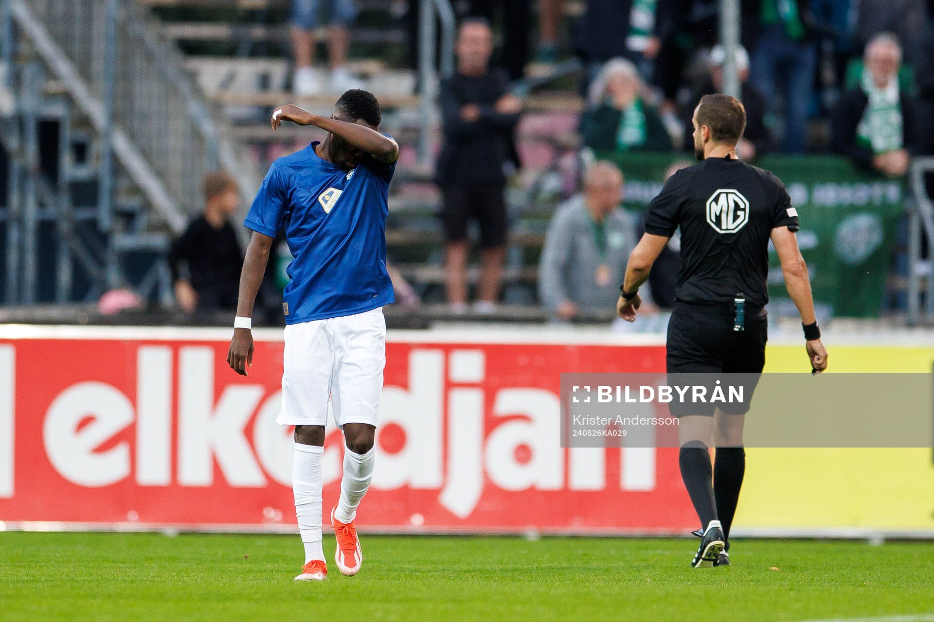 Halmstads Blair Sebastian Turgott deppar