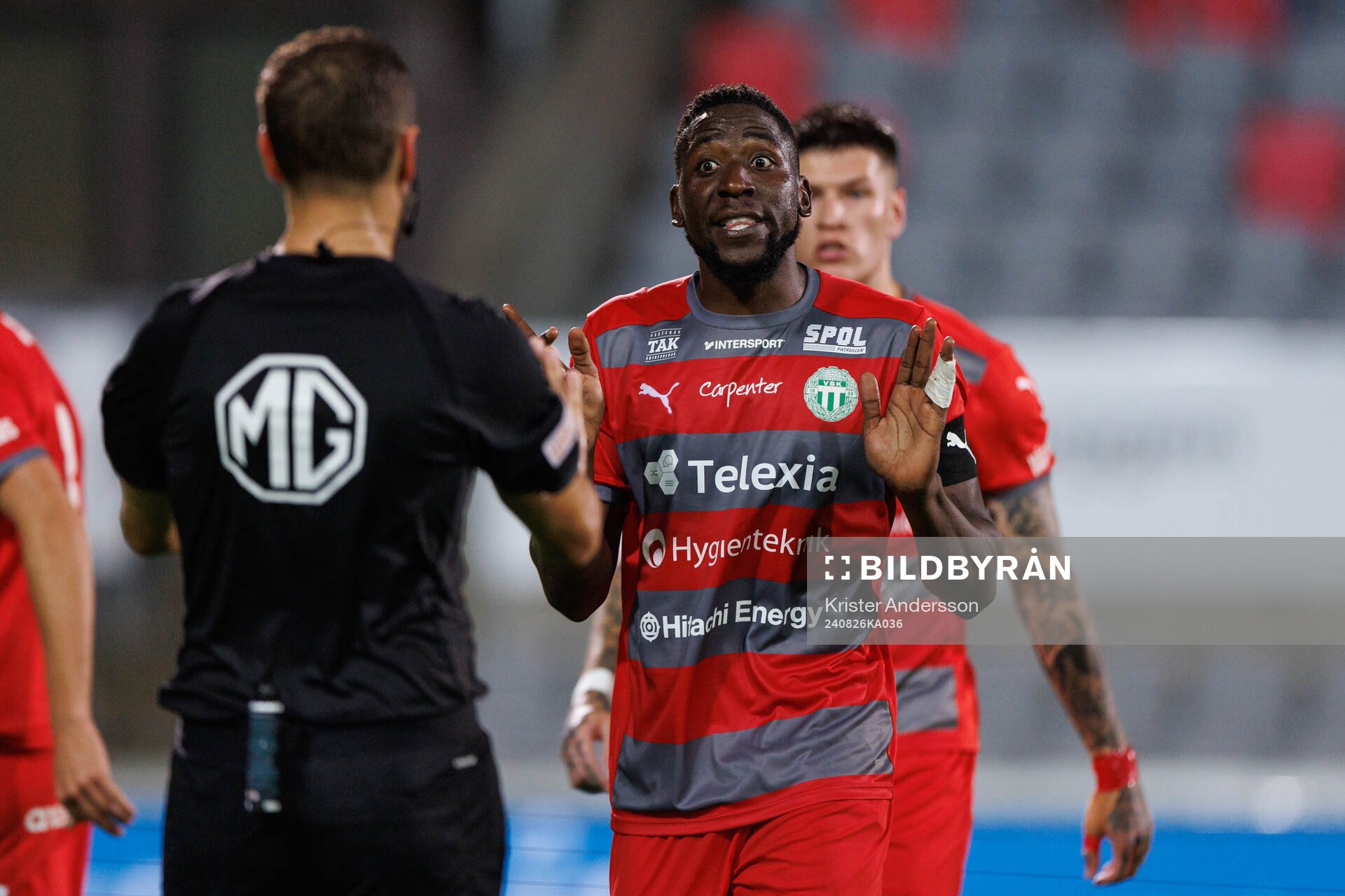 Västerås Frederic Nsabiyumva reagerar