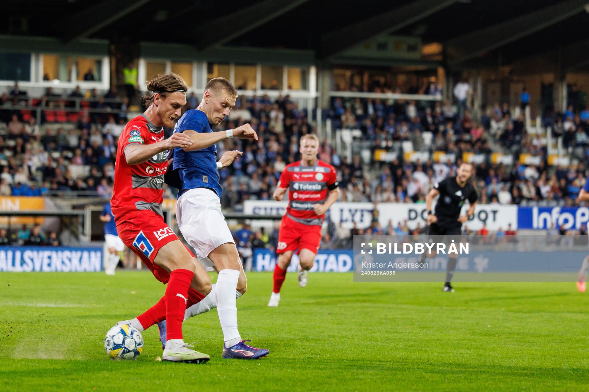 Västerås Gustav Granath och Halmstads Birnir Ingason