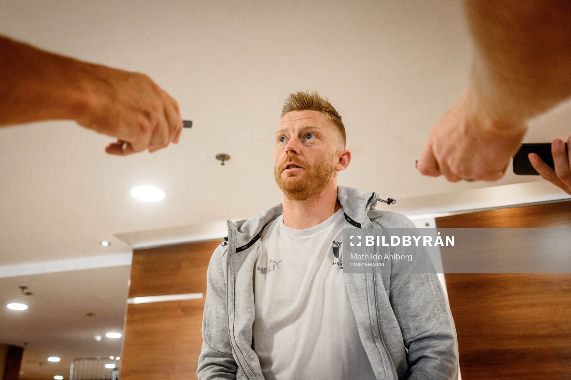Anders Christiansen of Malmö FF at an interview