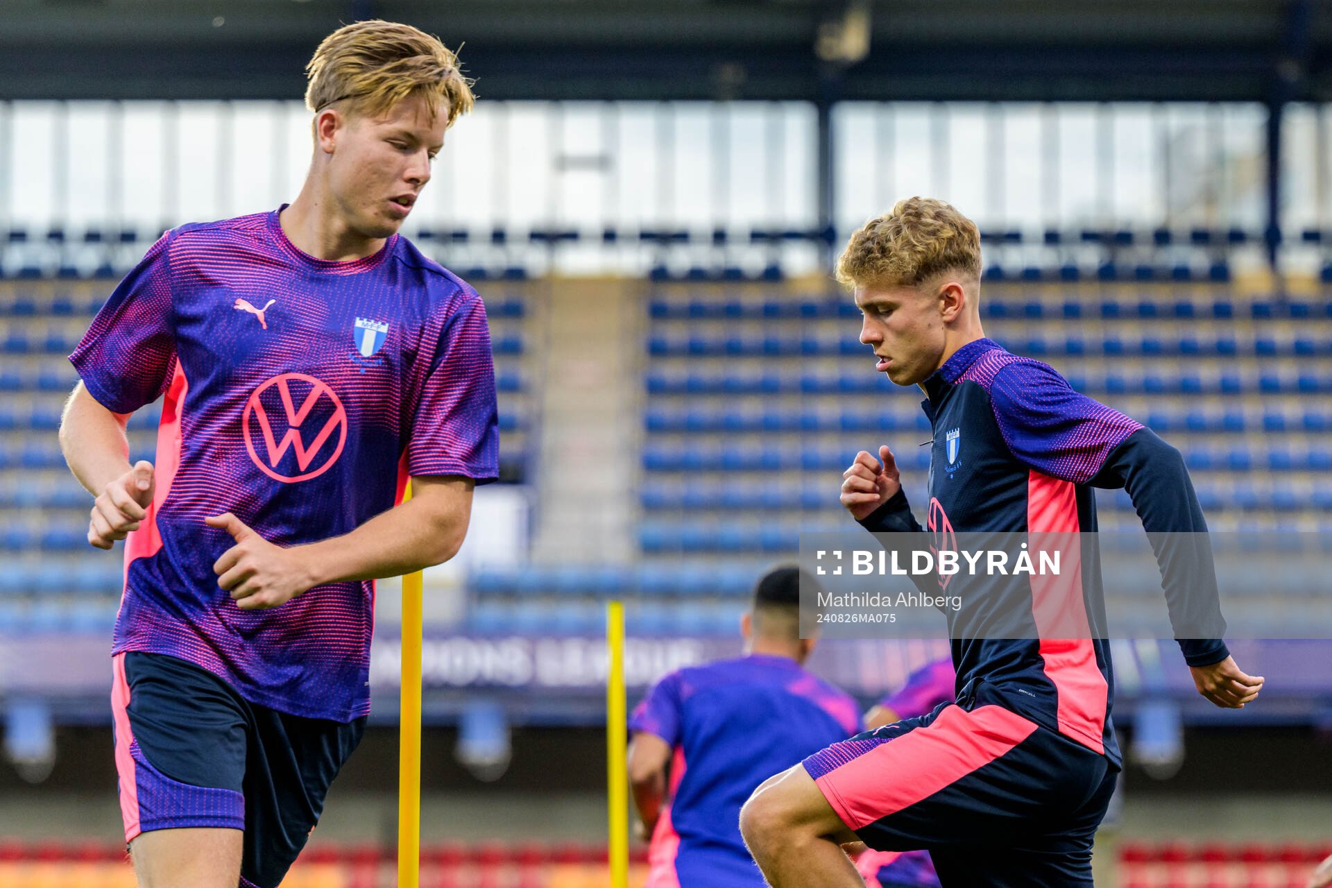 Nils Zätterström and Hugo Bolin of Malmö FF