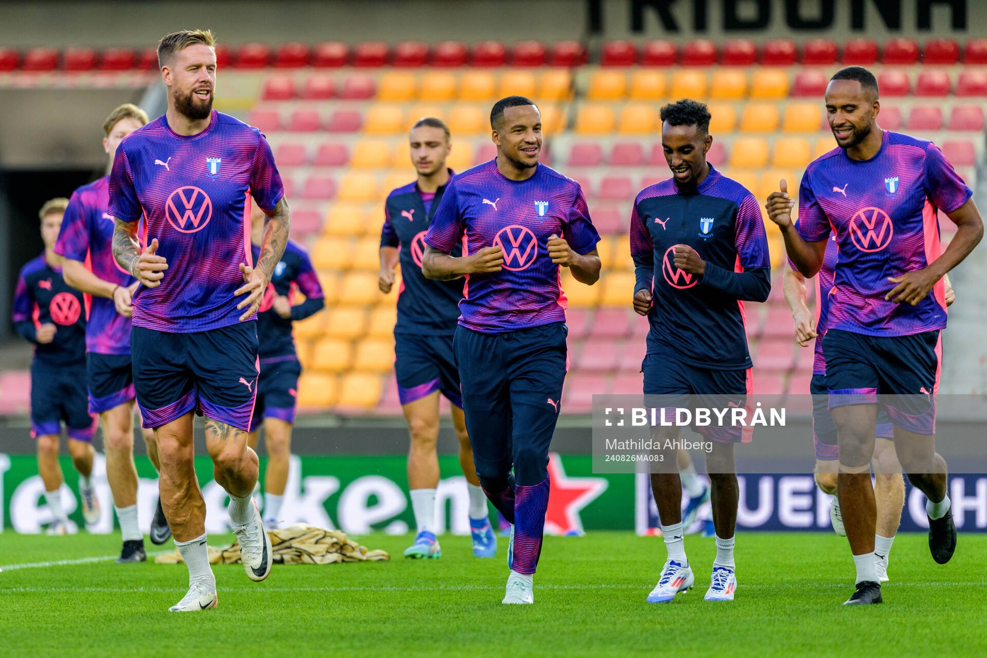 Pontus Jansson, Martin Olsson, Taha Ali and Isaac Kiese