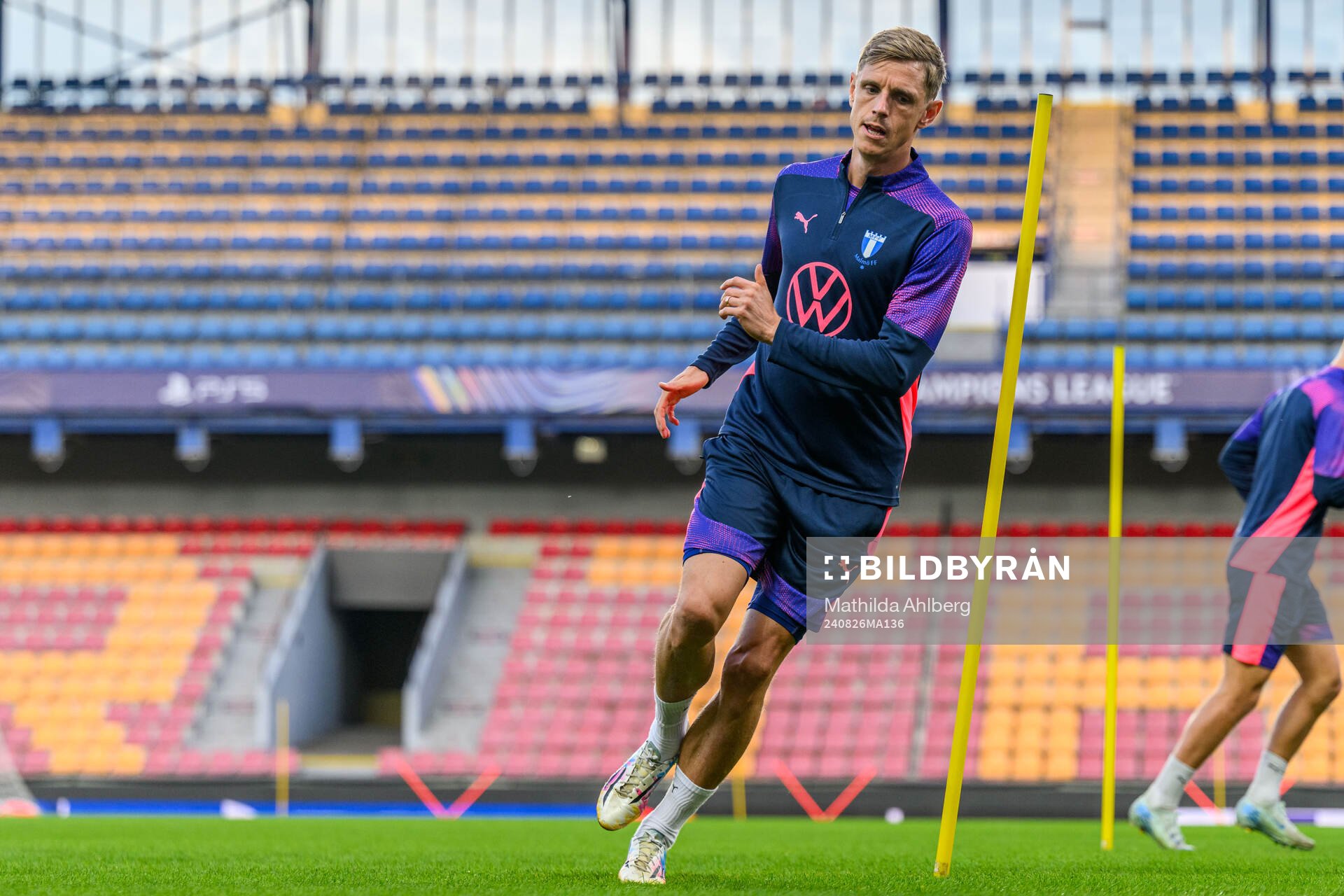 +ma50aduring a training session with Malmö FF