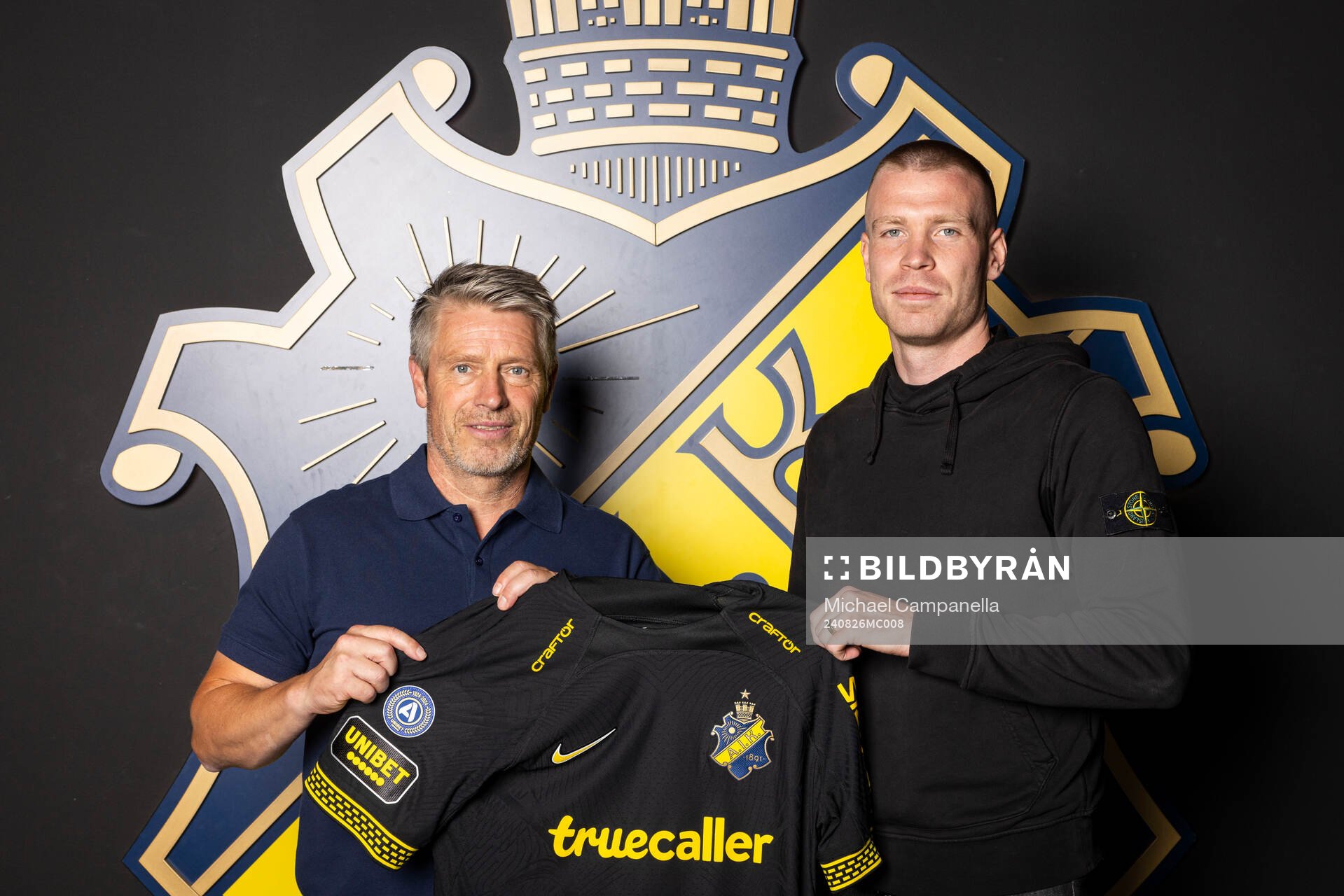 AIKs sportchef Thomas Berntsen och Thomas Isherwood