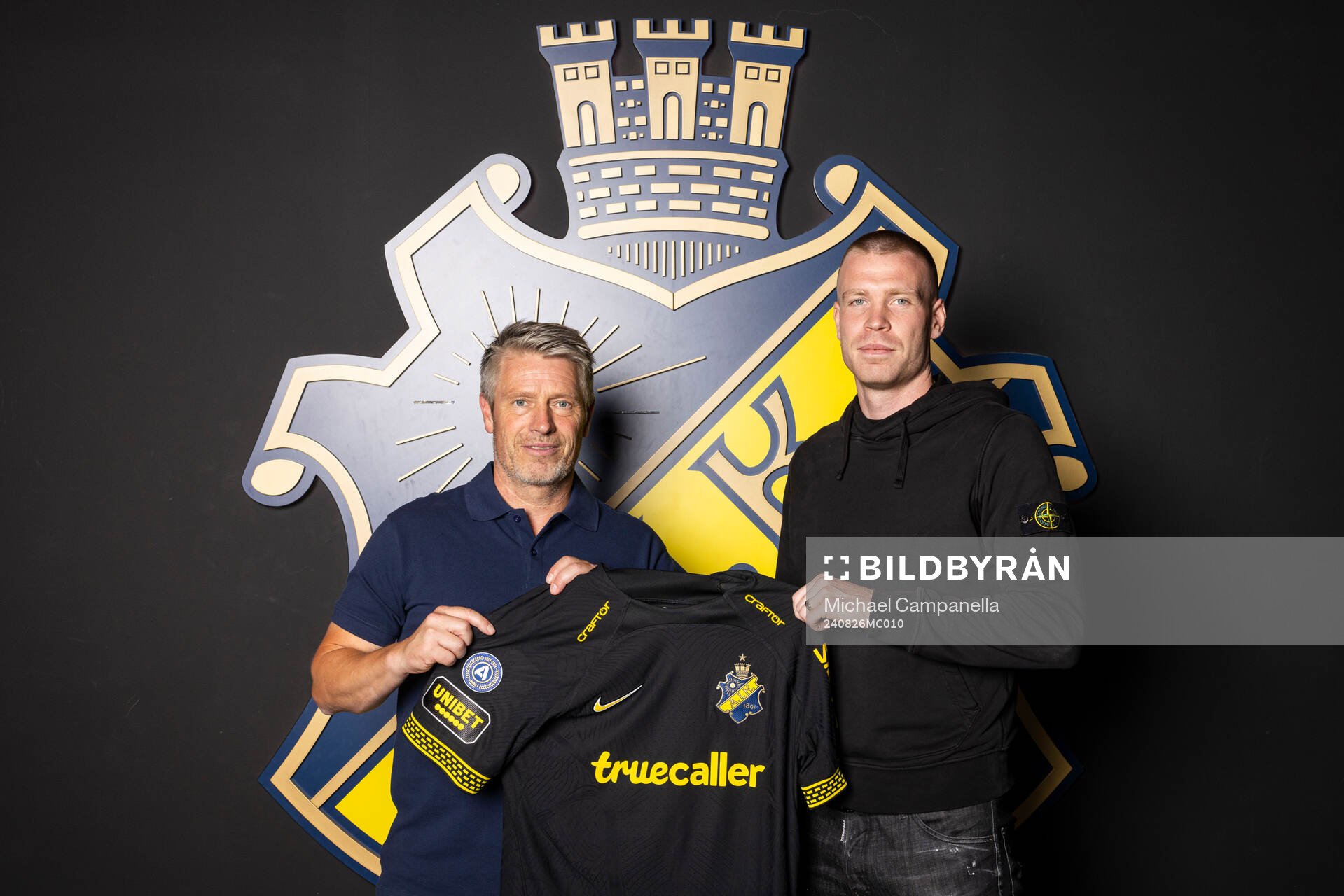 AIKs sportchef Thomas Berntsen och Thomas Isherwood