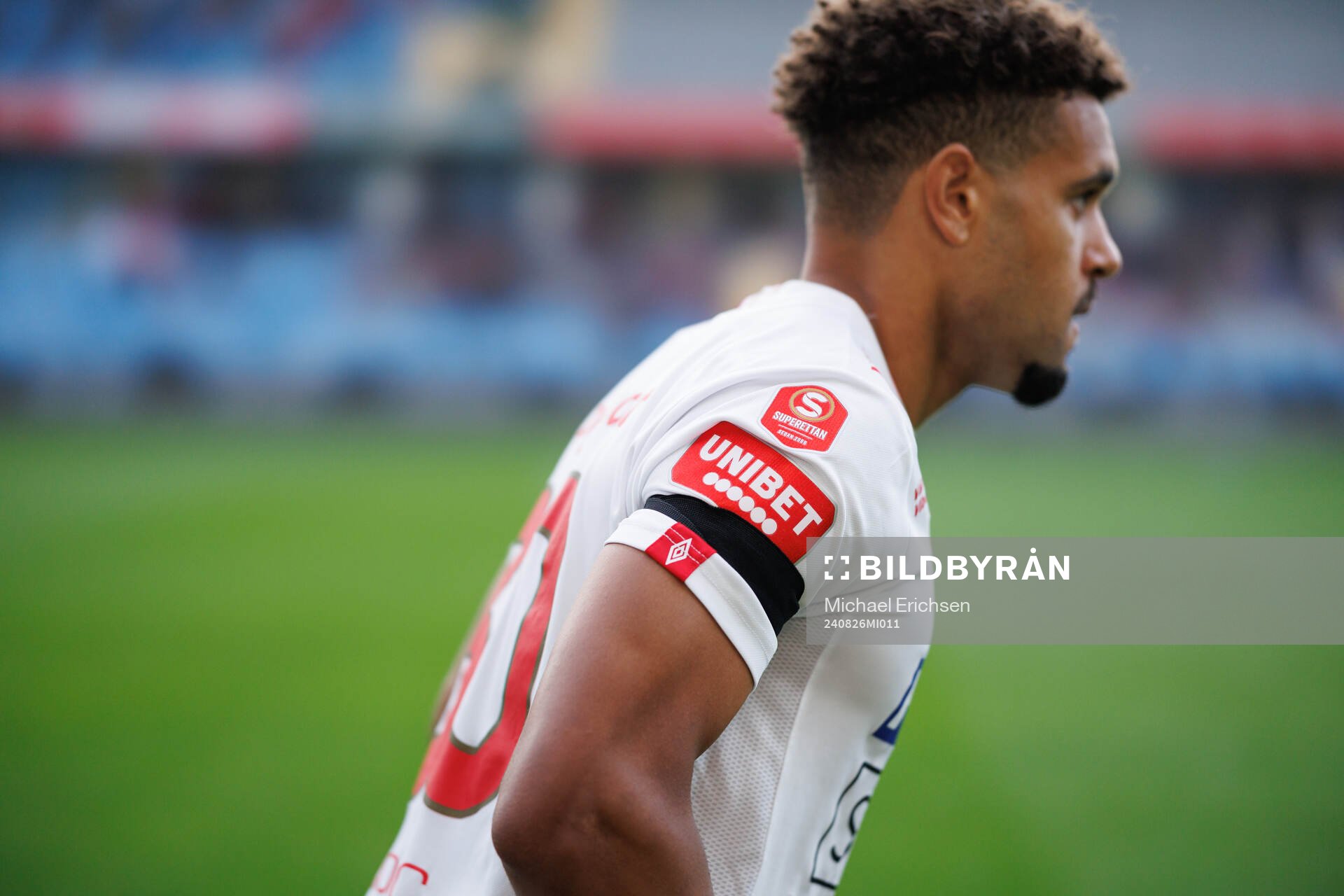 Degerfors Bernardo Gil Coutinho Morgado med sorgband