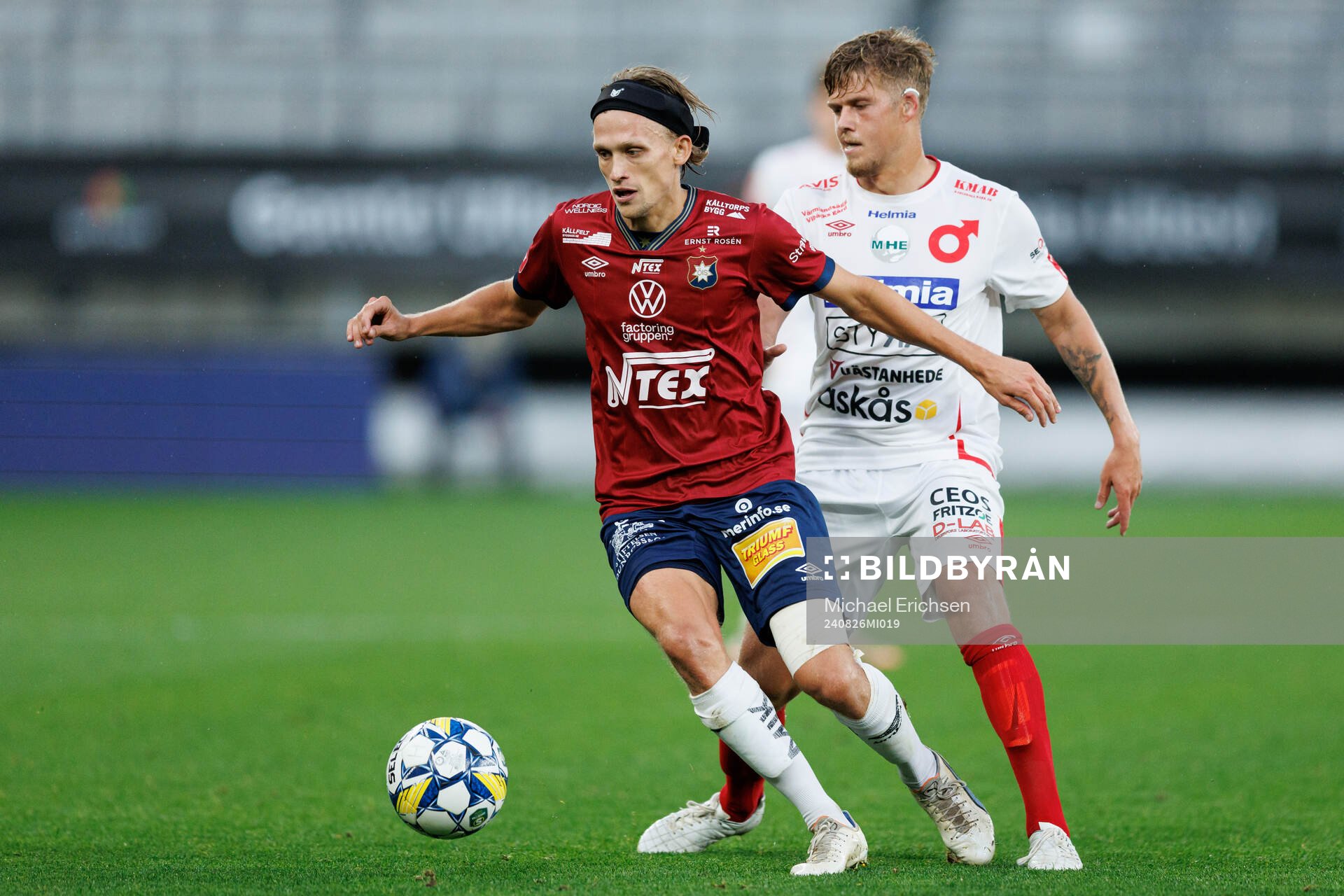 Örgrytes Charlie Vindehall och Degerfors Kevin Holmén