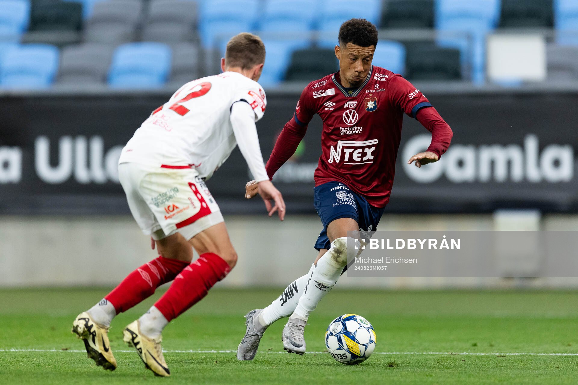 Degerfors Erik Lindell och Örgrytes Tobias Sana