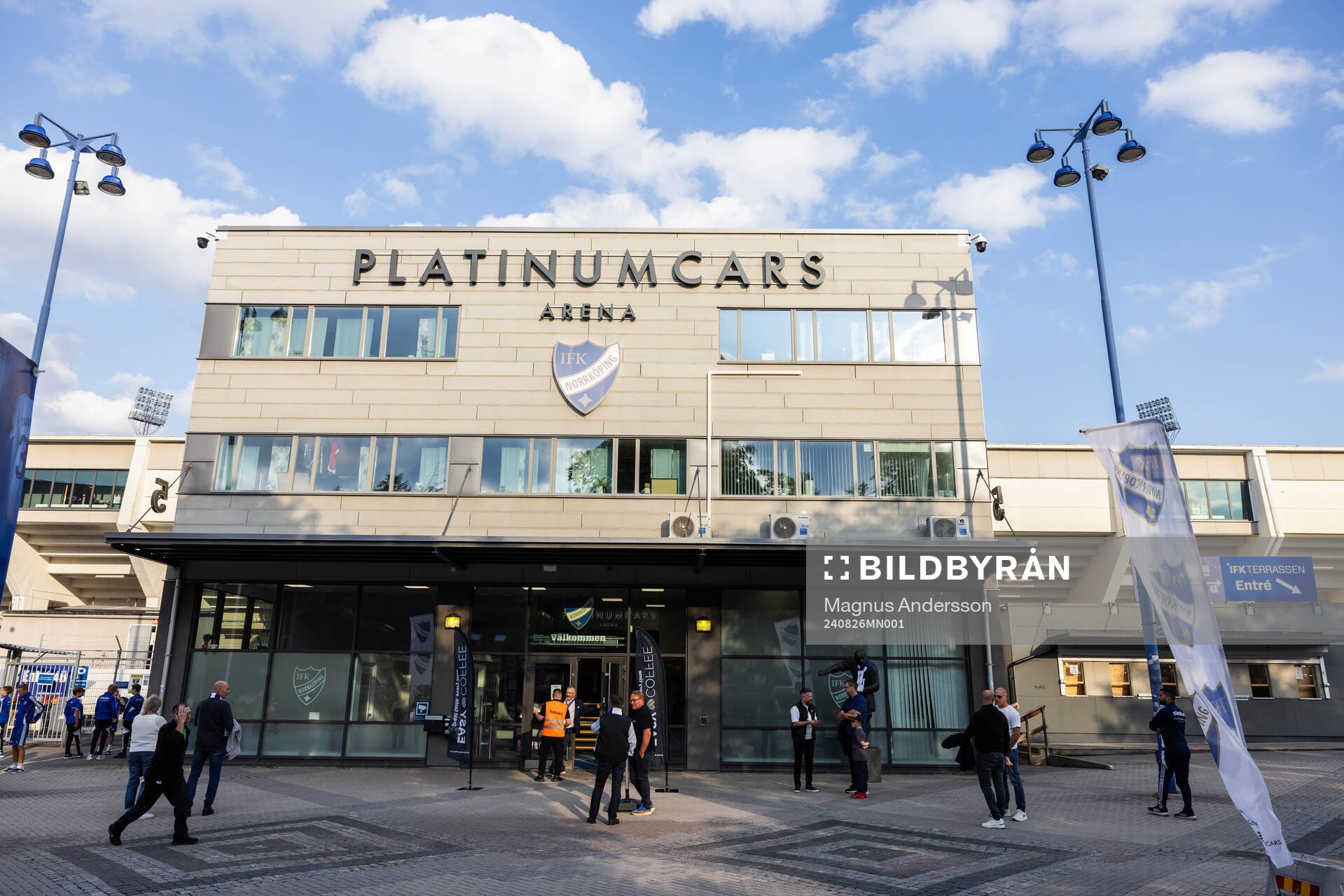 Exteriör vy av Platinumcars Arena