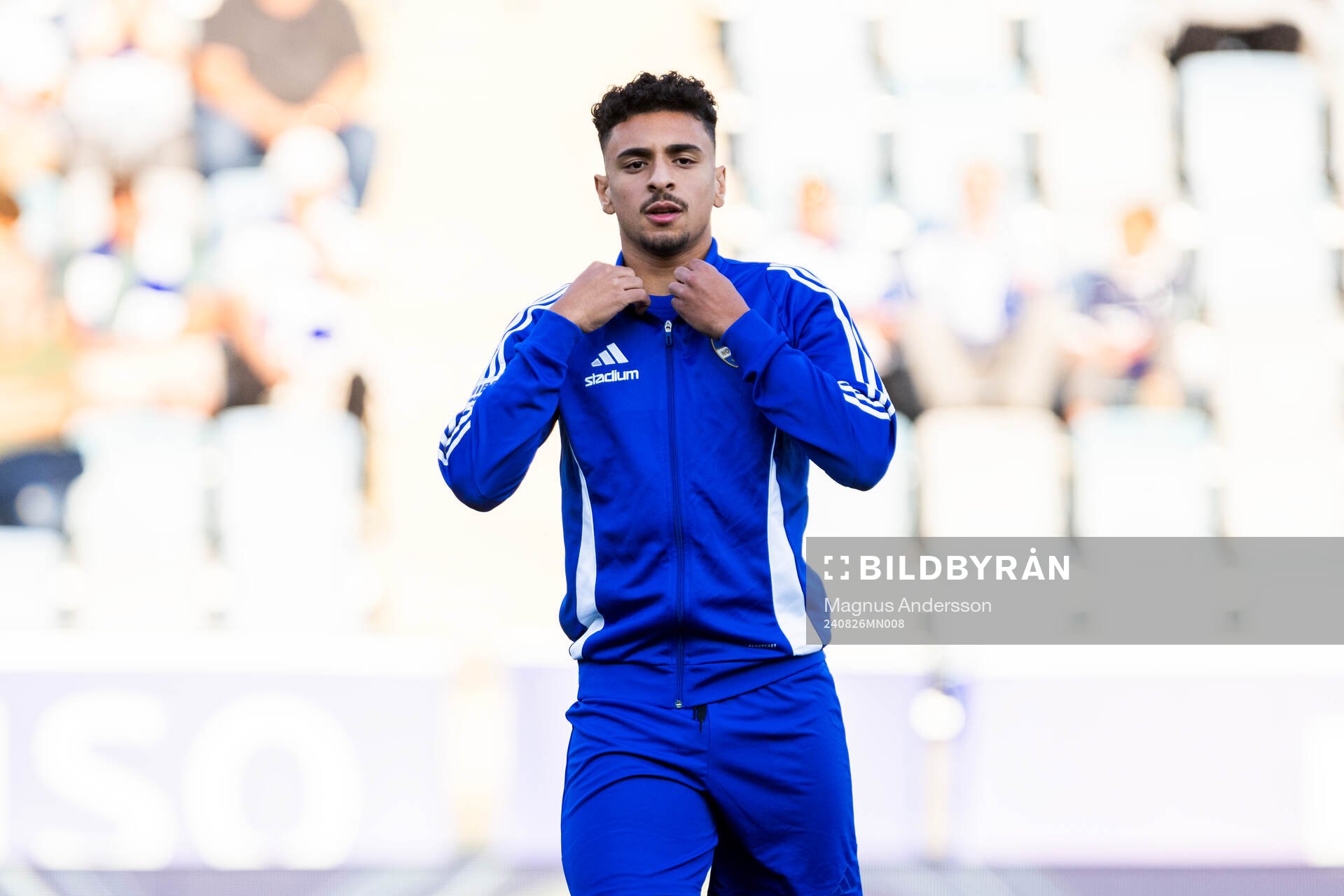 IFK Norrköpings Moutaz Neffati på uppvärmningen