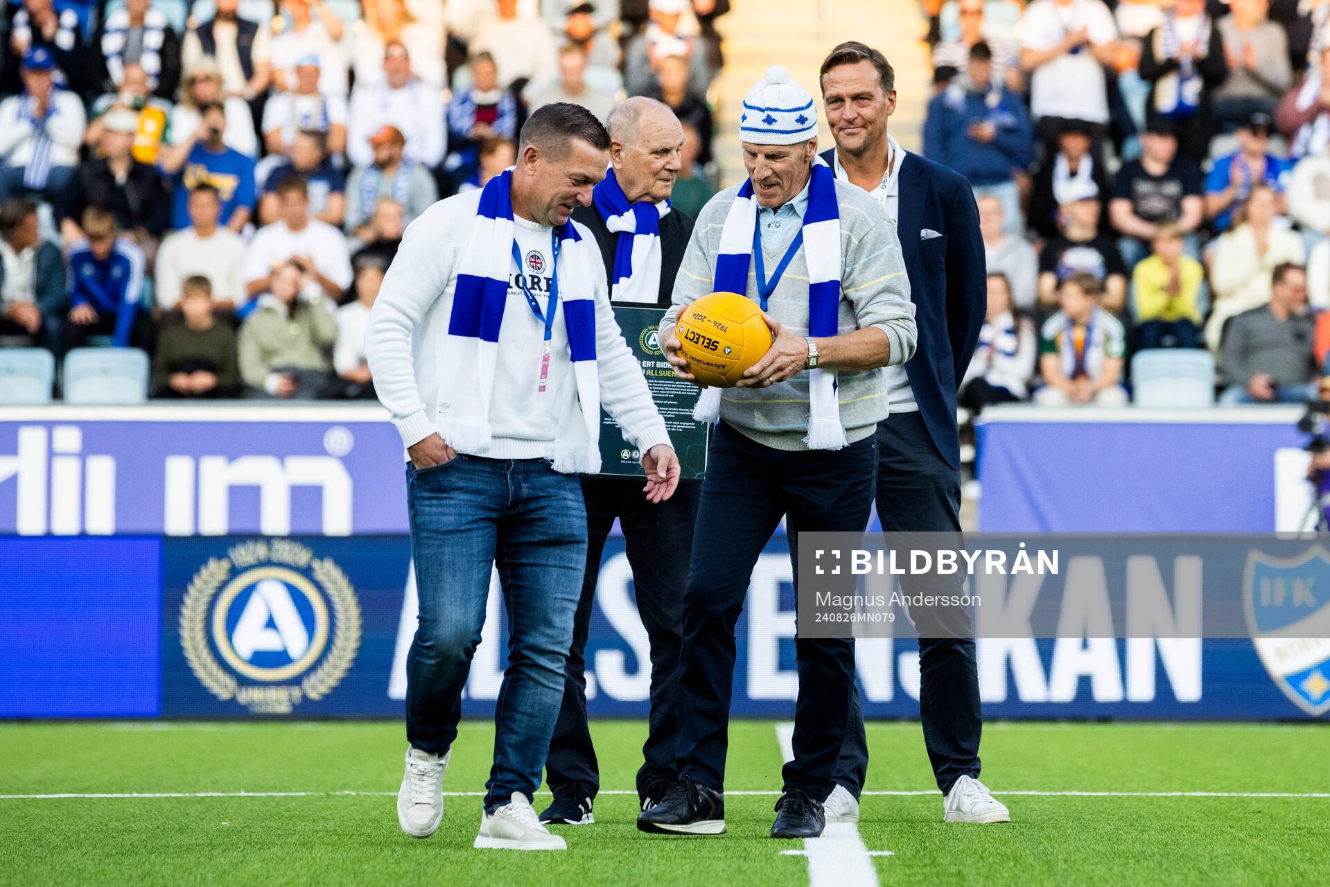 Micke Blomberg och Benny Wendt före detta spelare IFK