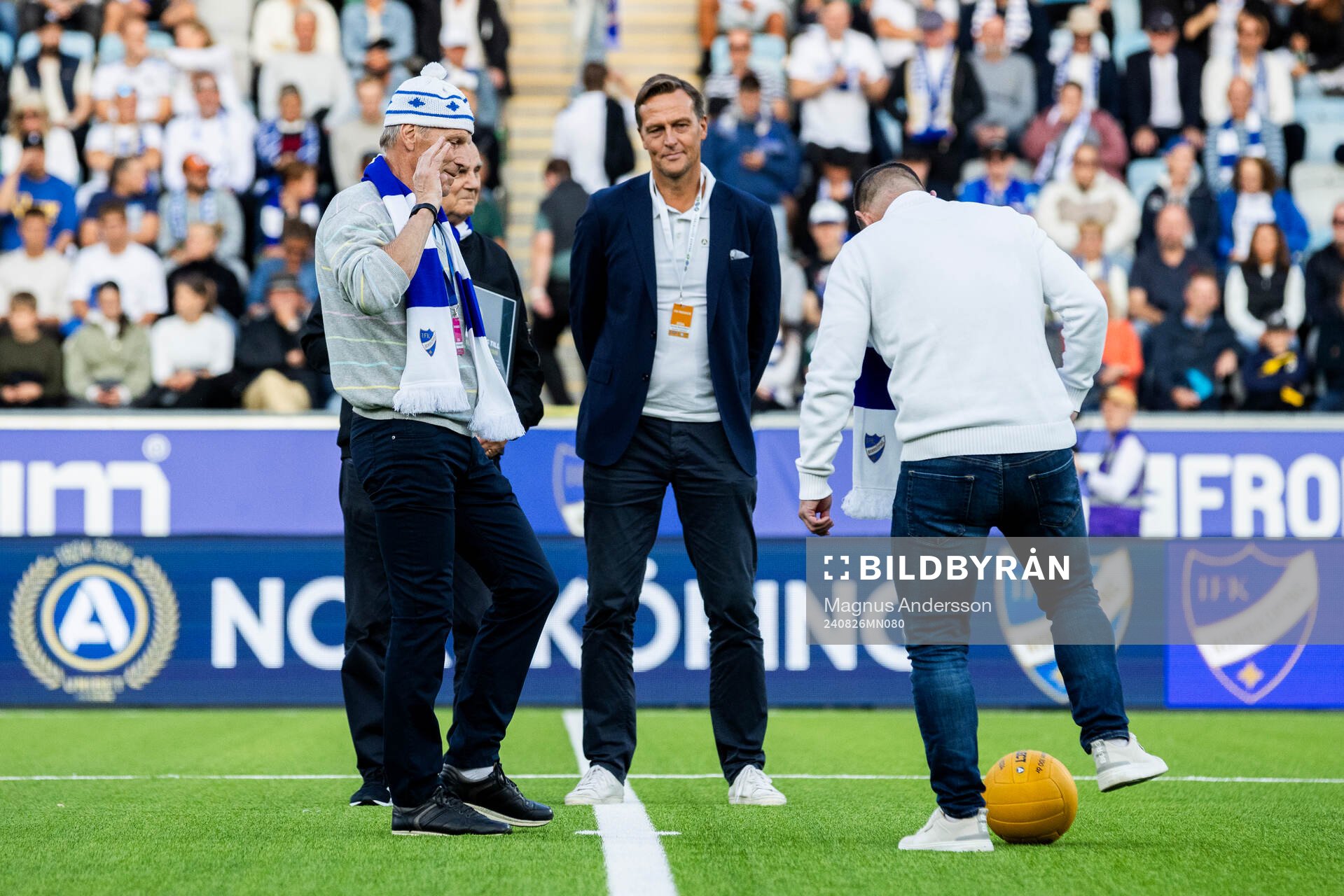 Micke Blomberg och Benny Wendt före detta spelare IFK