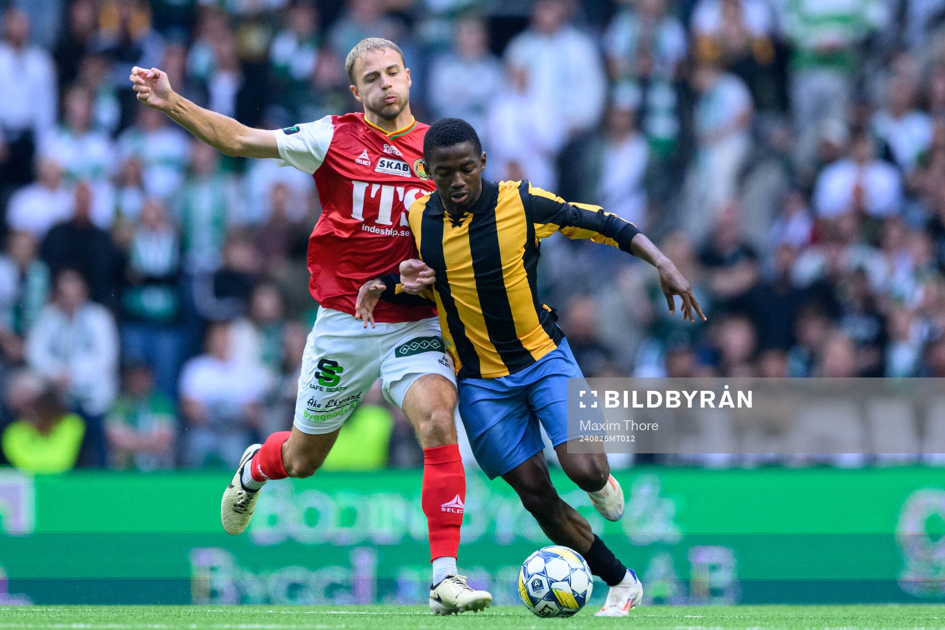 GAISs Gustav Lundgren och Hammarbys Bouzomana Toure
