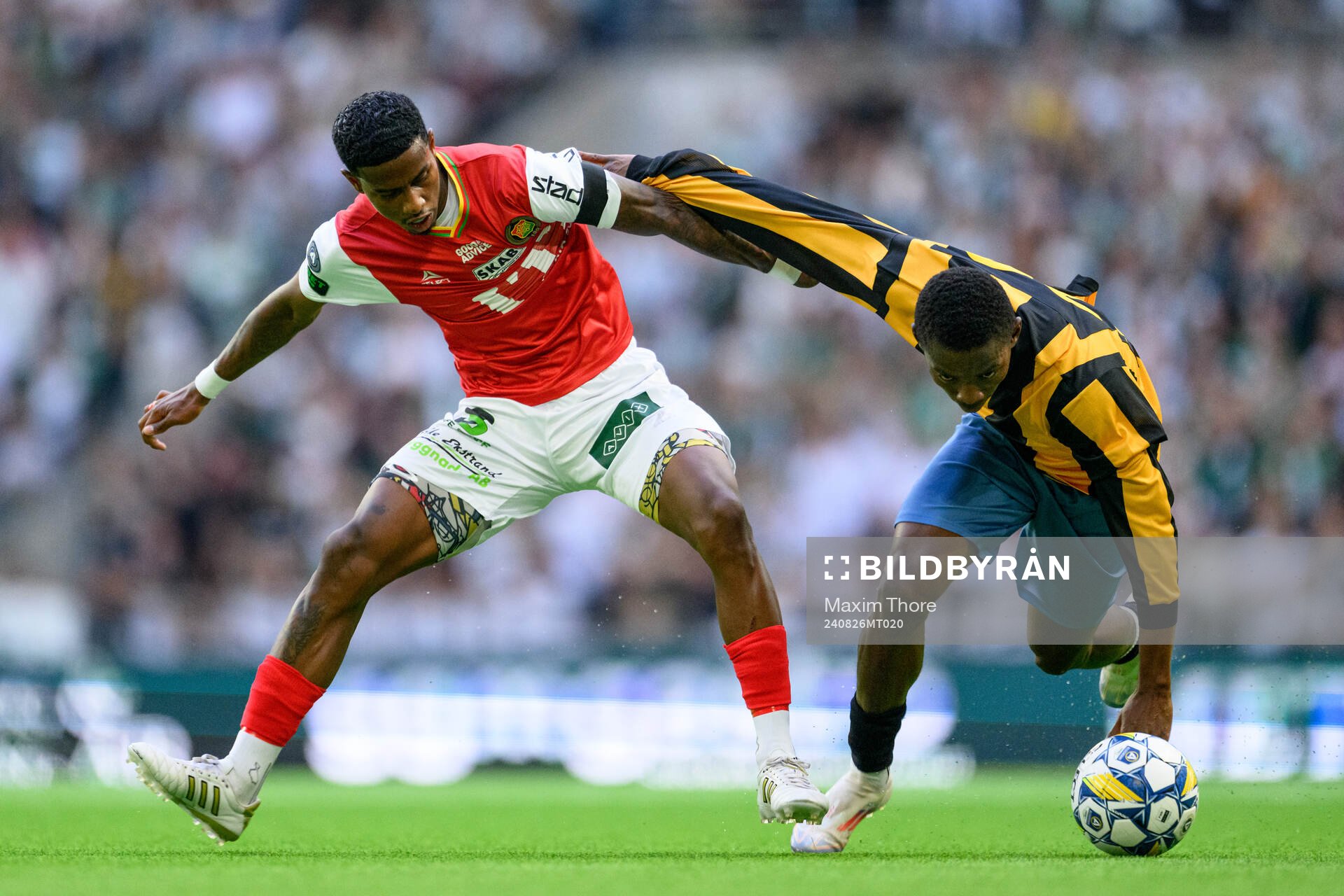 GAISs Chovanie Shakur Amatkarijo och Hammarbys Bouzomana