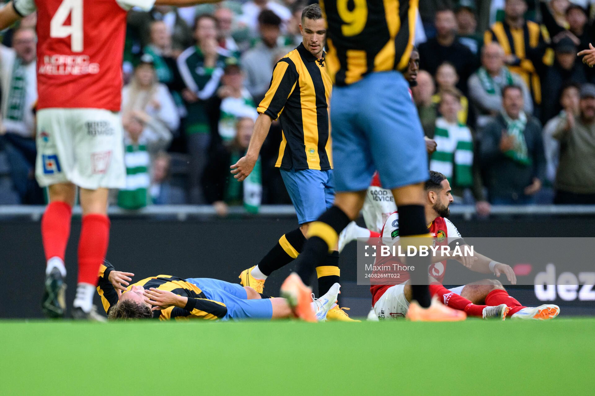 Hammarbys Hampus Skoglund och GAISs Mervan Celik