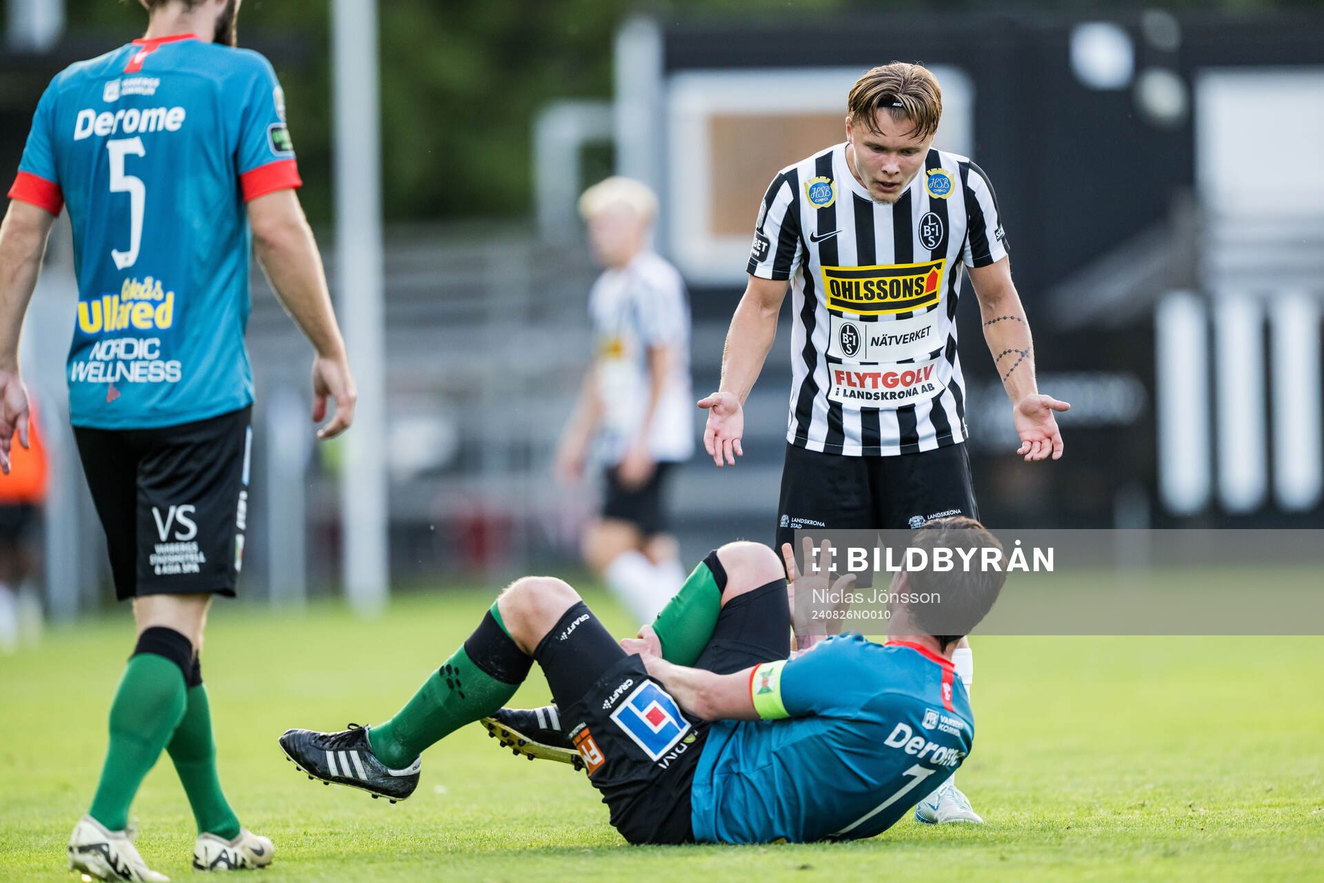 Landskronas Vincent Sundberg och Varbergs Robin Tranberg