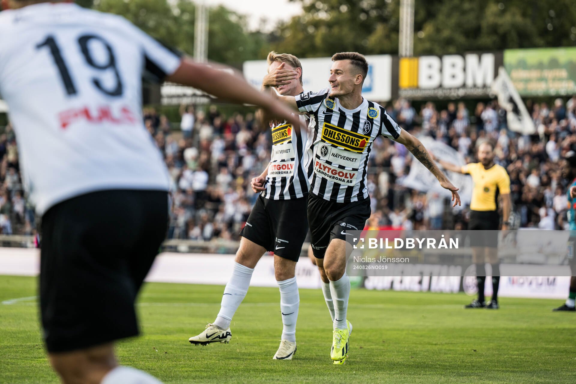 Landskronas Robin Dzabic jublar
