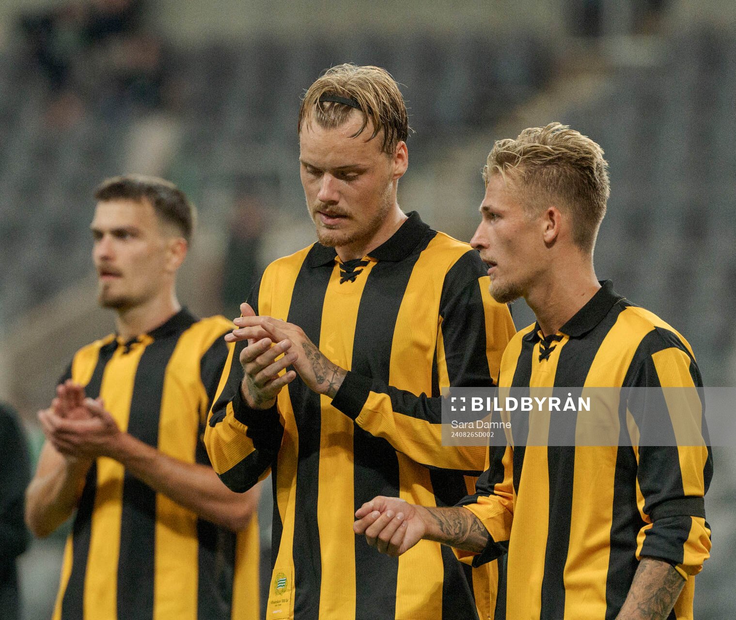 Hammarbys Victor Eriksson och Fredrik Hammar deppar