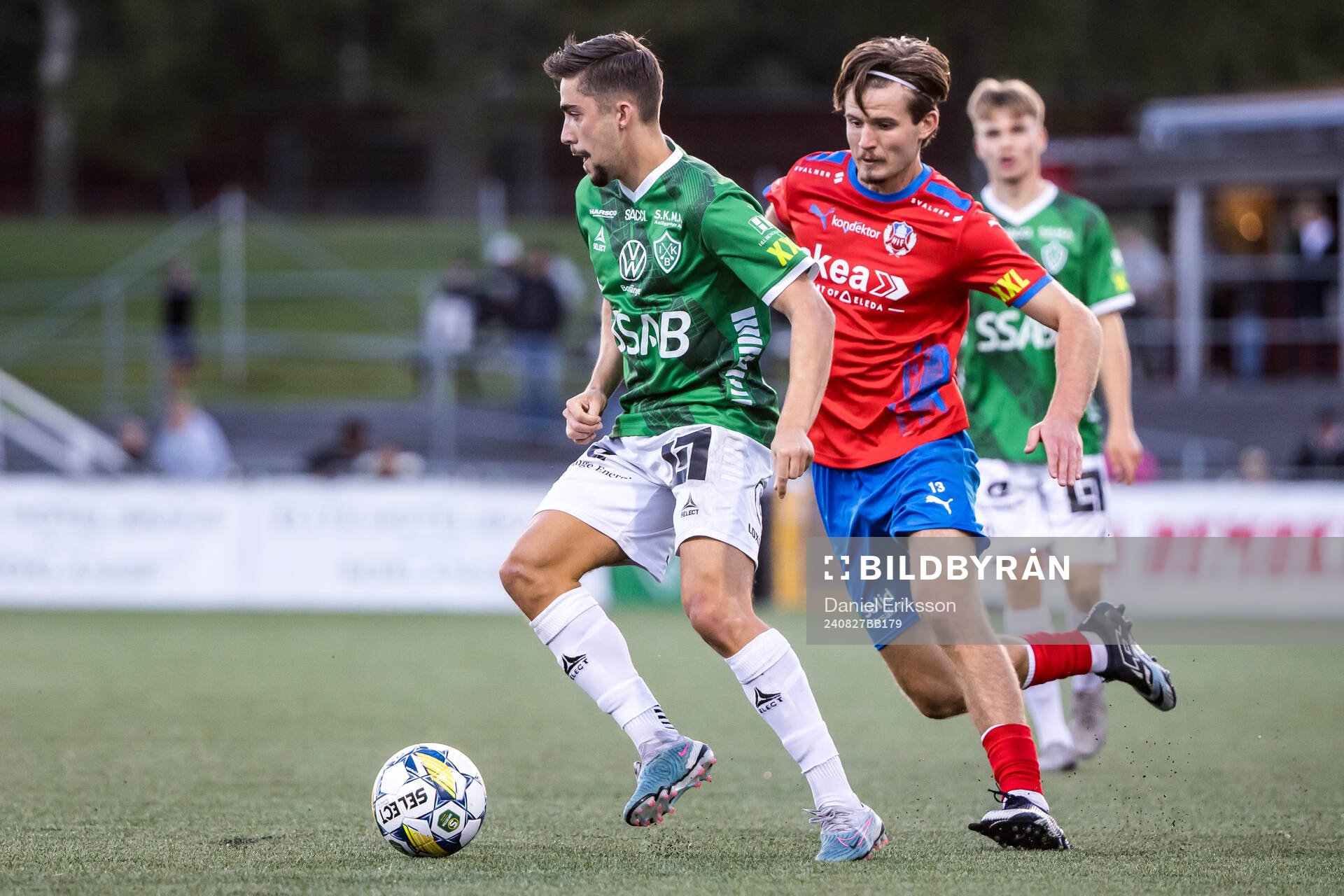 Brages Emil Tot Wikström och Helsingborgs Wilhelm Loeper