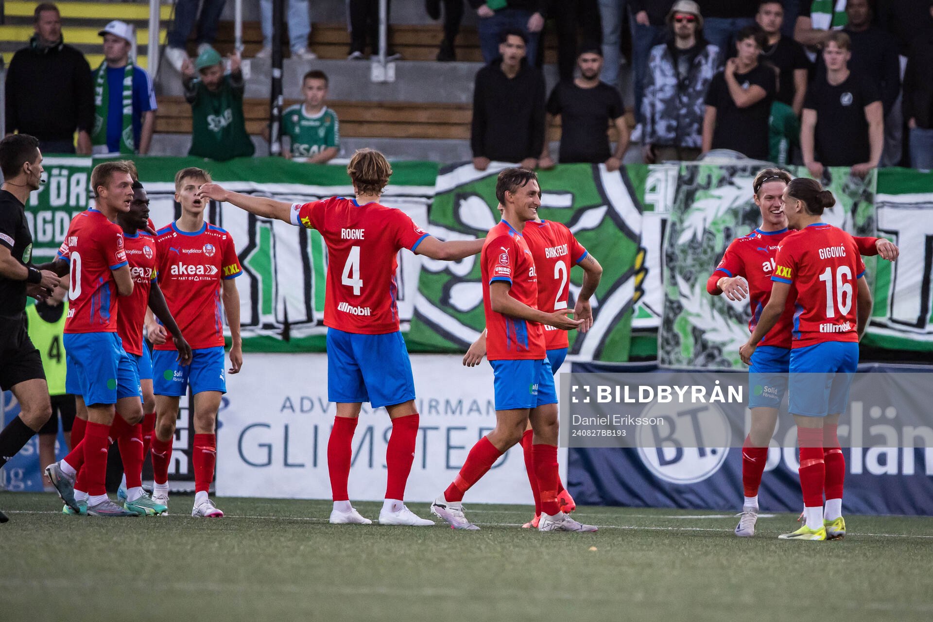 Helsingborgs Taylor Silverholt jublar