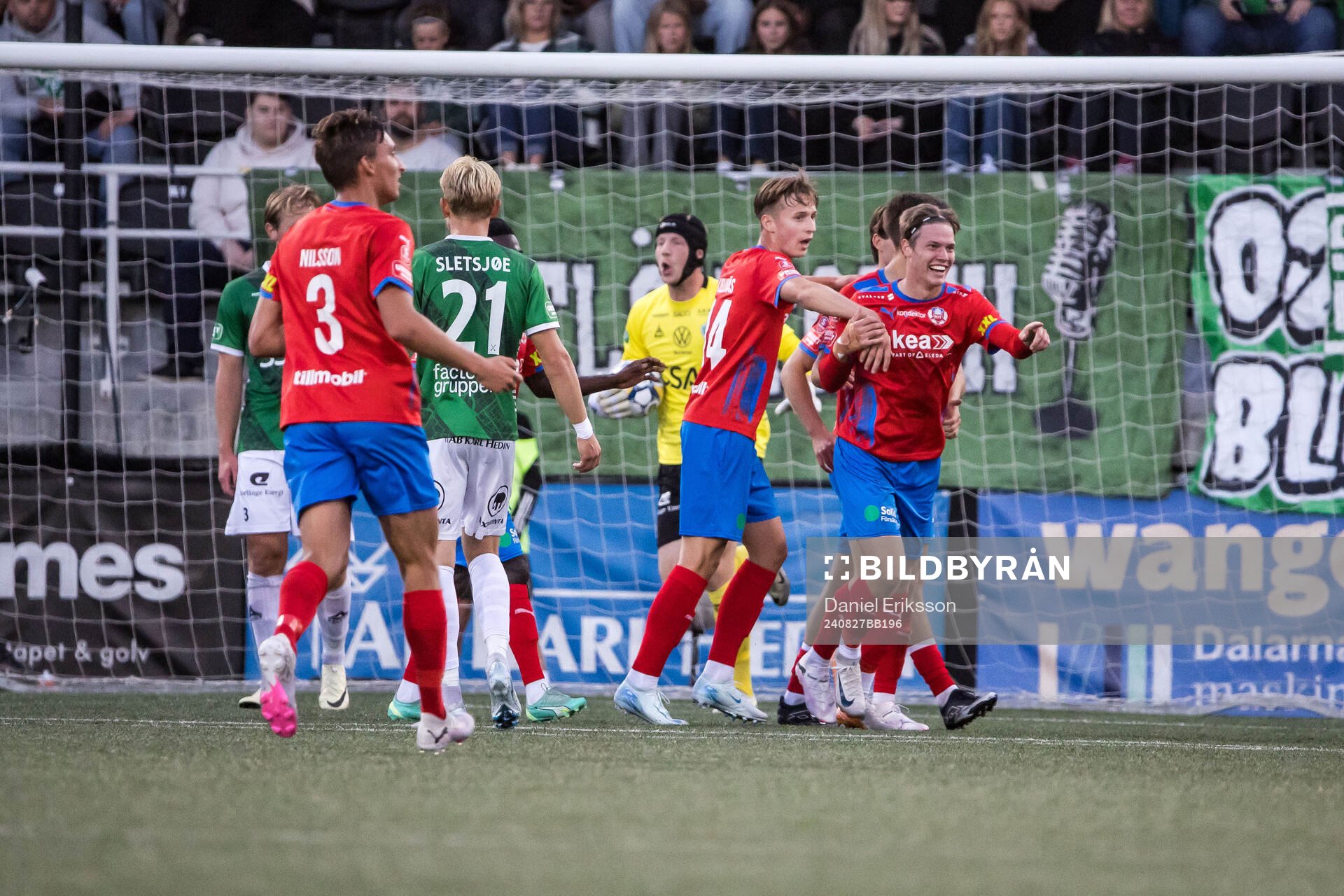 Helsingborgs Taylor Silverholt jublar