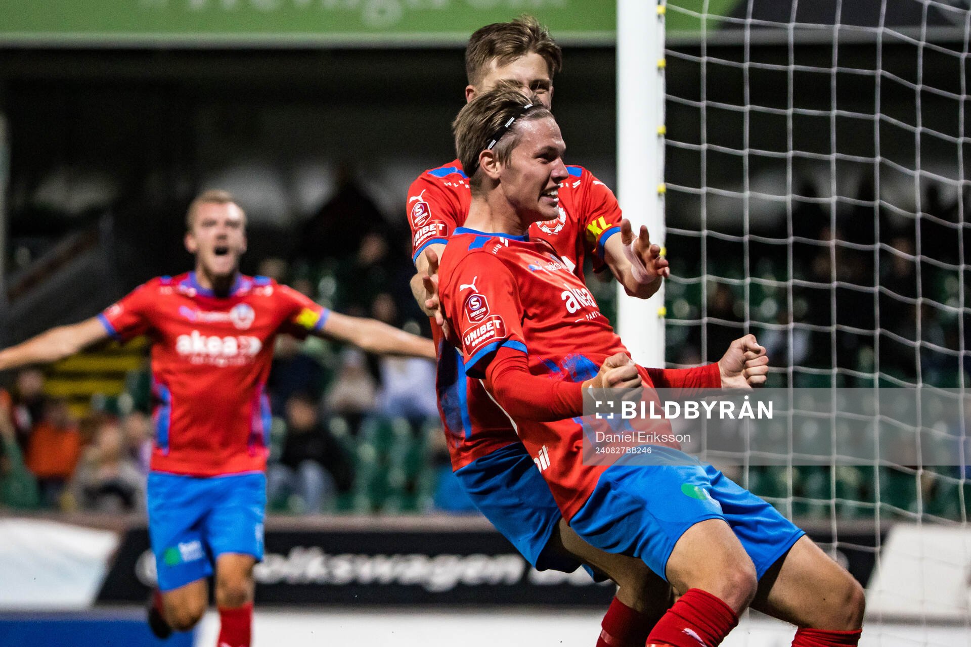 Helsingborgs Taylor Silverholt jublar