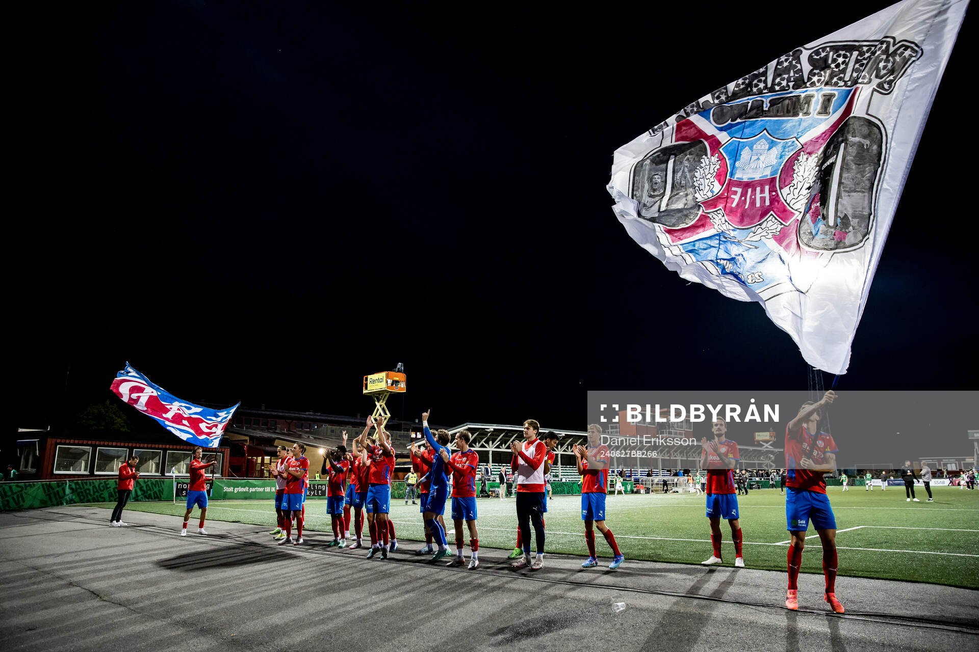 Helsingborgs spelare jublar