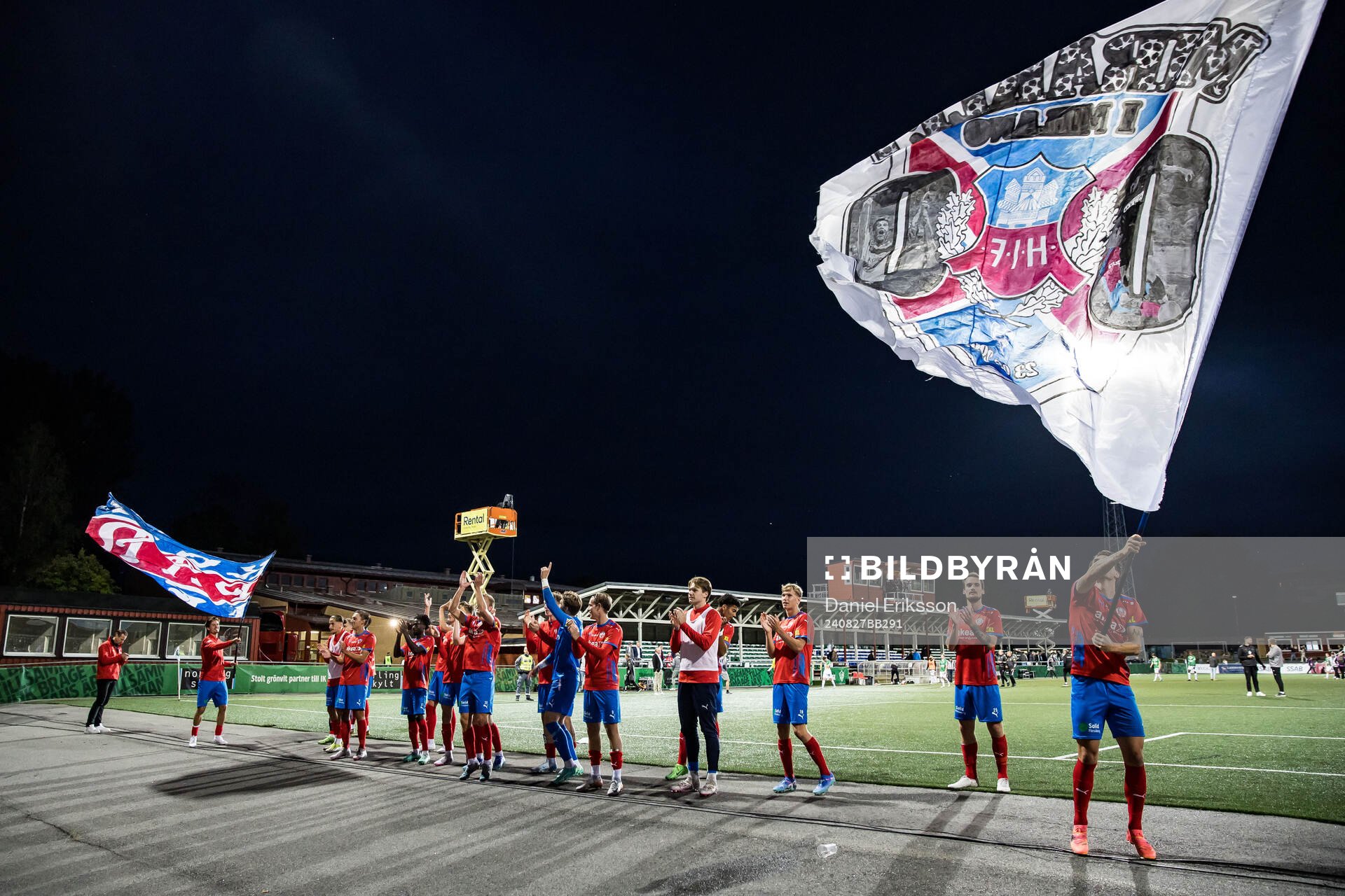 Helsingborg spelare jublar
