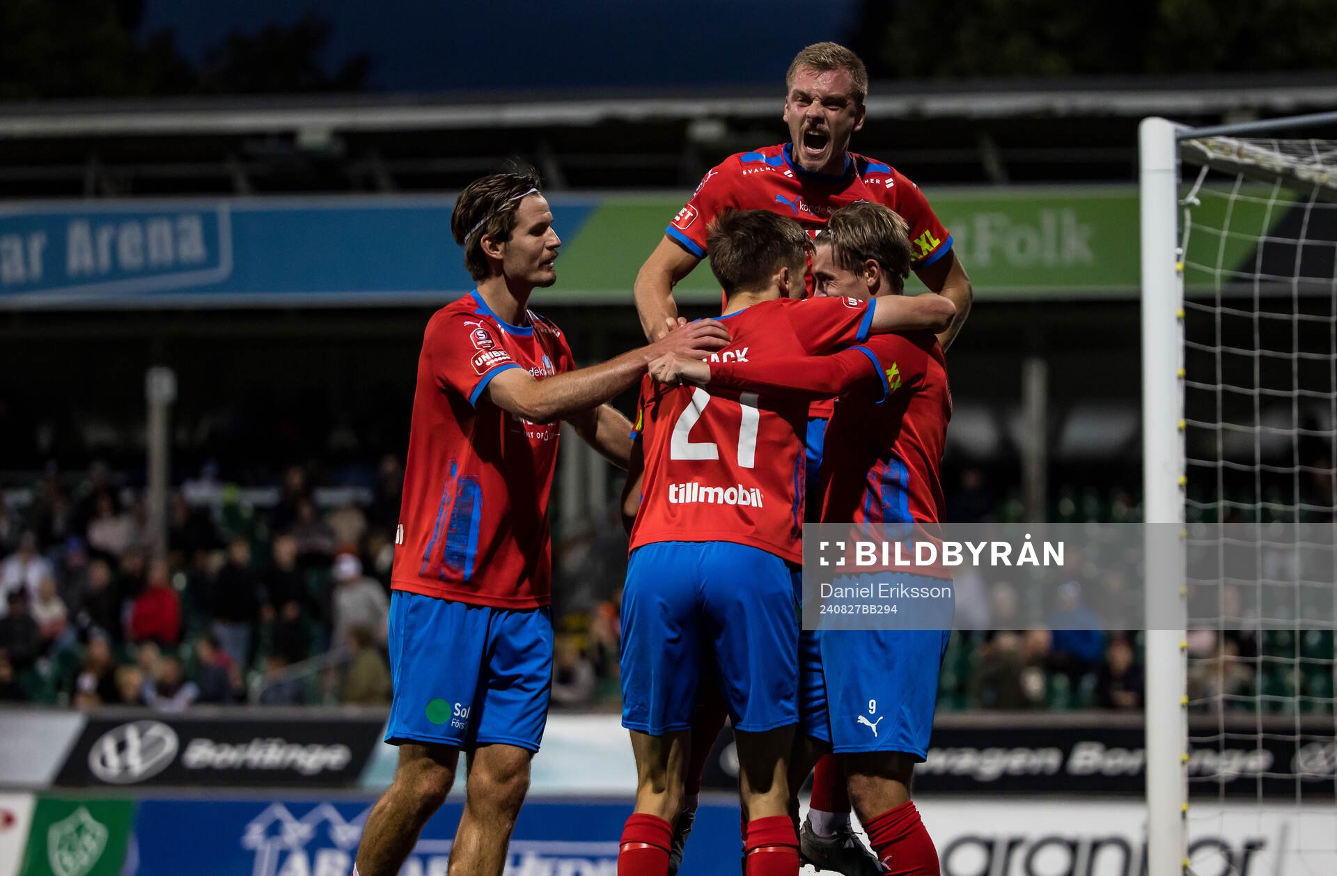 Helsingborgs Taylor Silverholt jublar