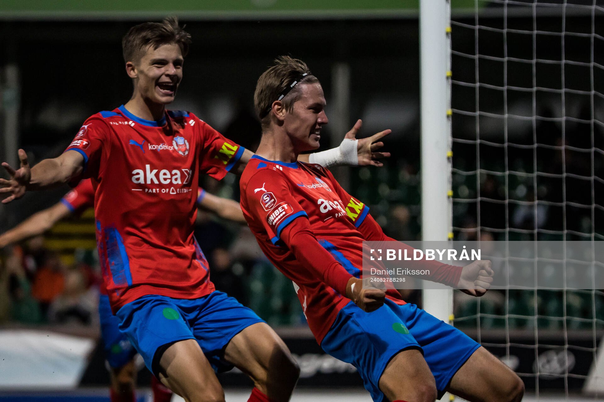 Helsingborgs Taylor Silverholt jublar